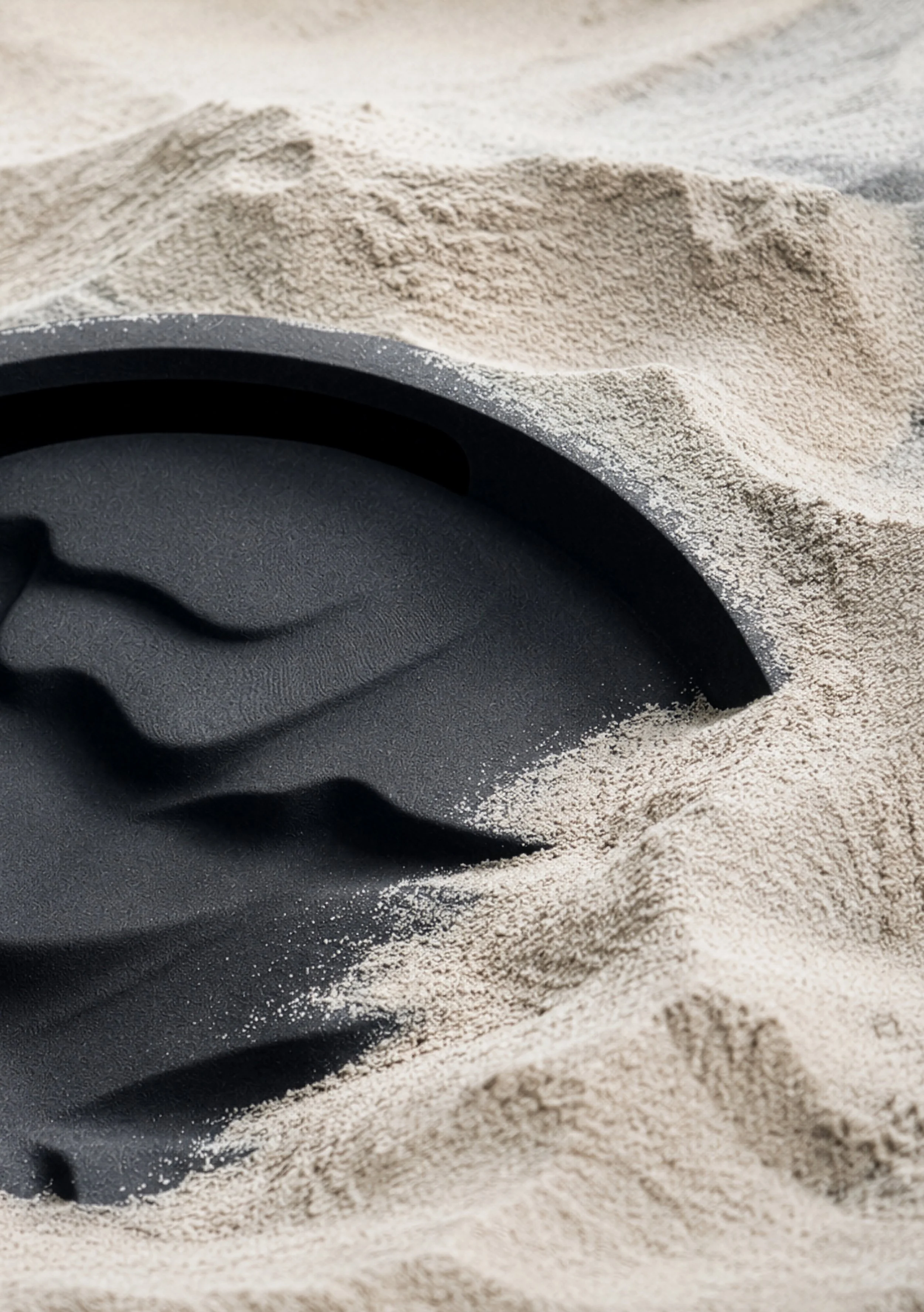 3d printed from quartz-sand.