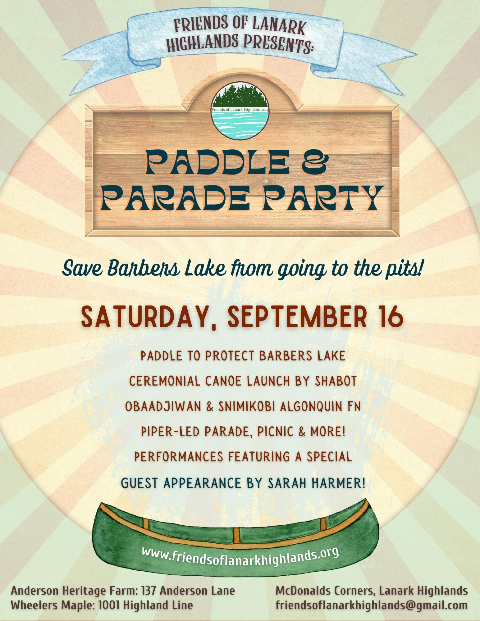 Paddle and Parade Poster - September 16