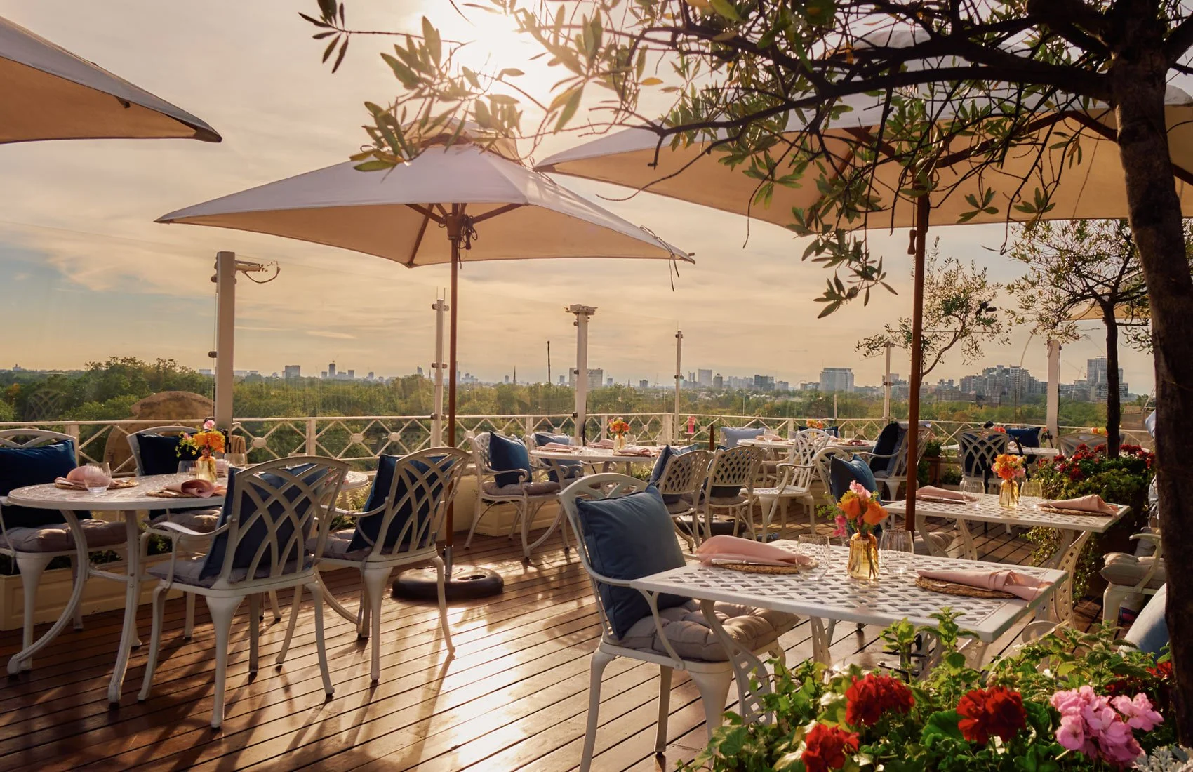 THE DORCHESTER'S ENGLISH COUNTRY GARDEN-THEMED ROOFTOP BAR IS NOW OPEN