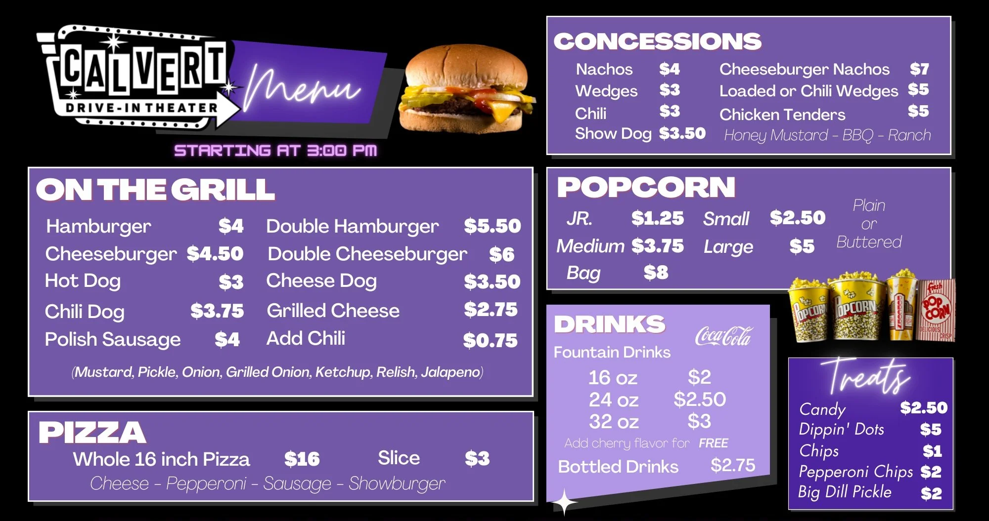 Colvert Rive MENU — Calvert Drive-In