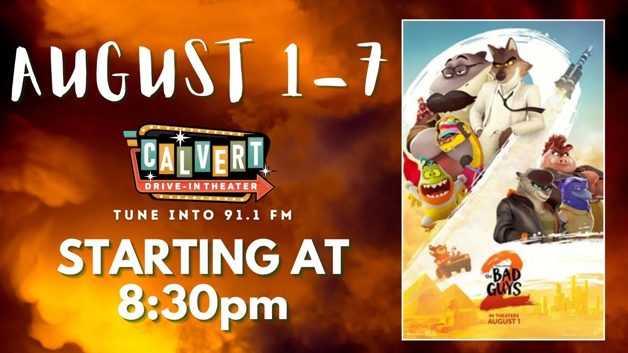 MOVIES — Calvert Drive-In