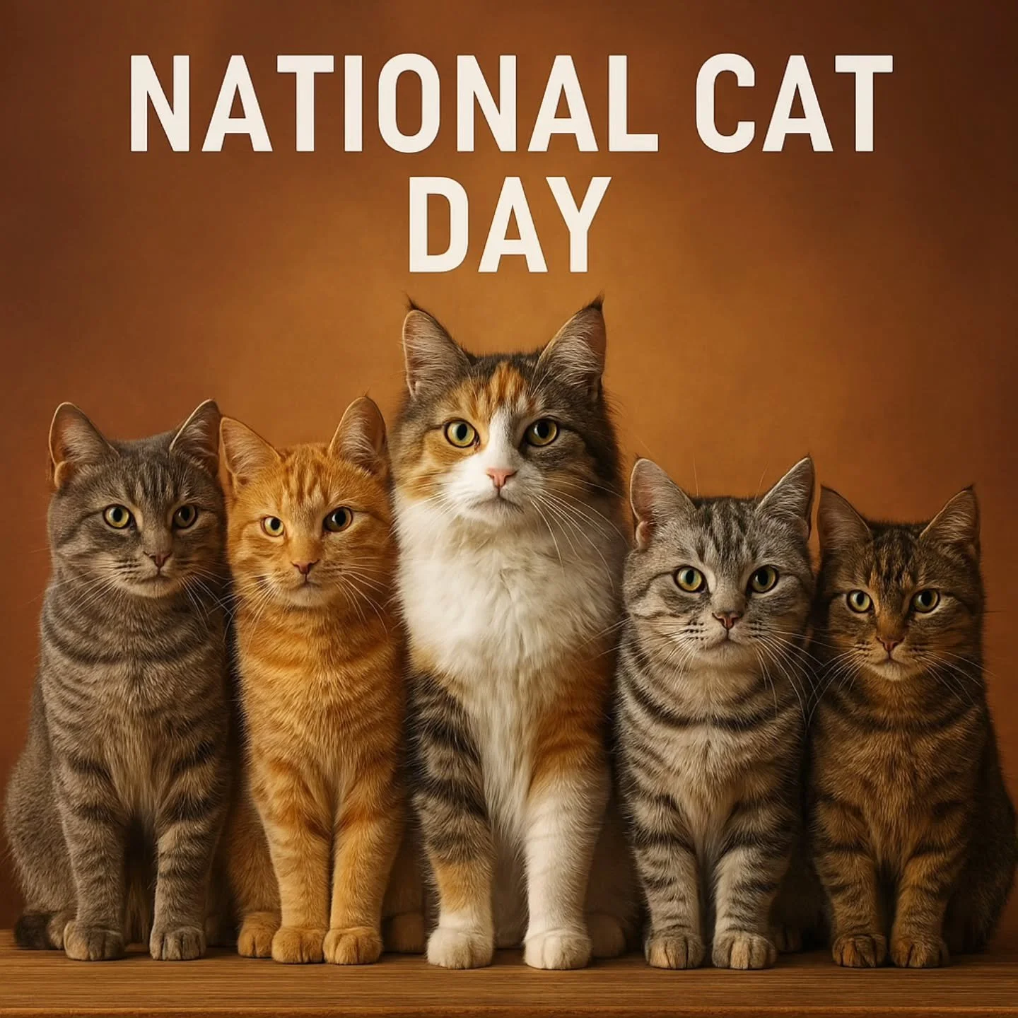 πΎβ¨ Happy National Cat Day! β¨πΎ 
Today we honor the purr-fect companions who rule our homes, steal our hearts, and knock things off shelves just because they can. Whether you're a proud cat parent or just a feline fan, take a moment to celebrate the