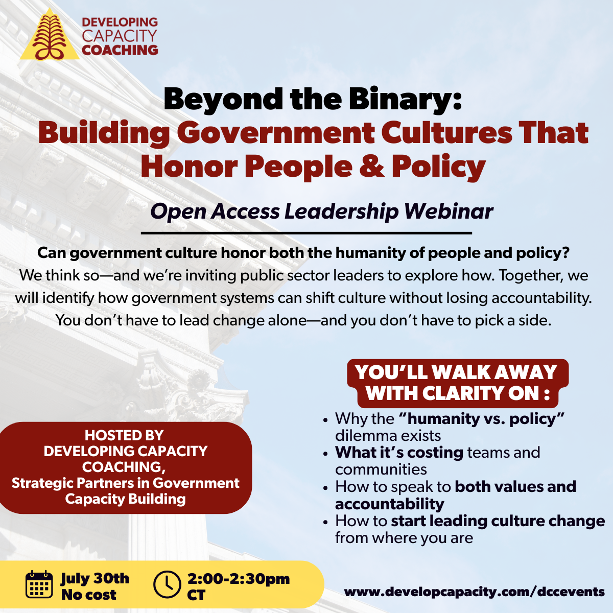 Beyond the Binary: Building Government Cultures That Honor People & Policy