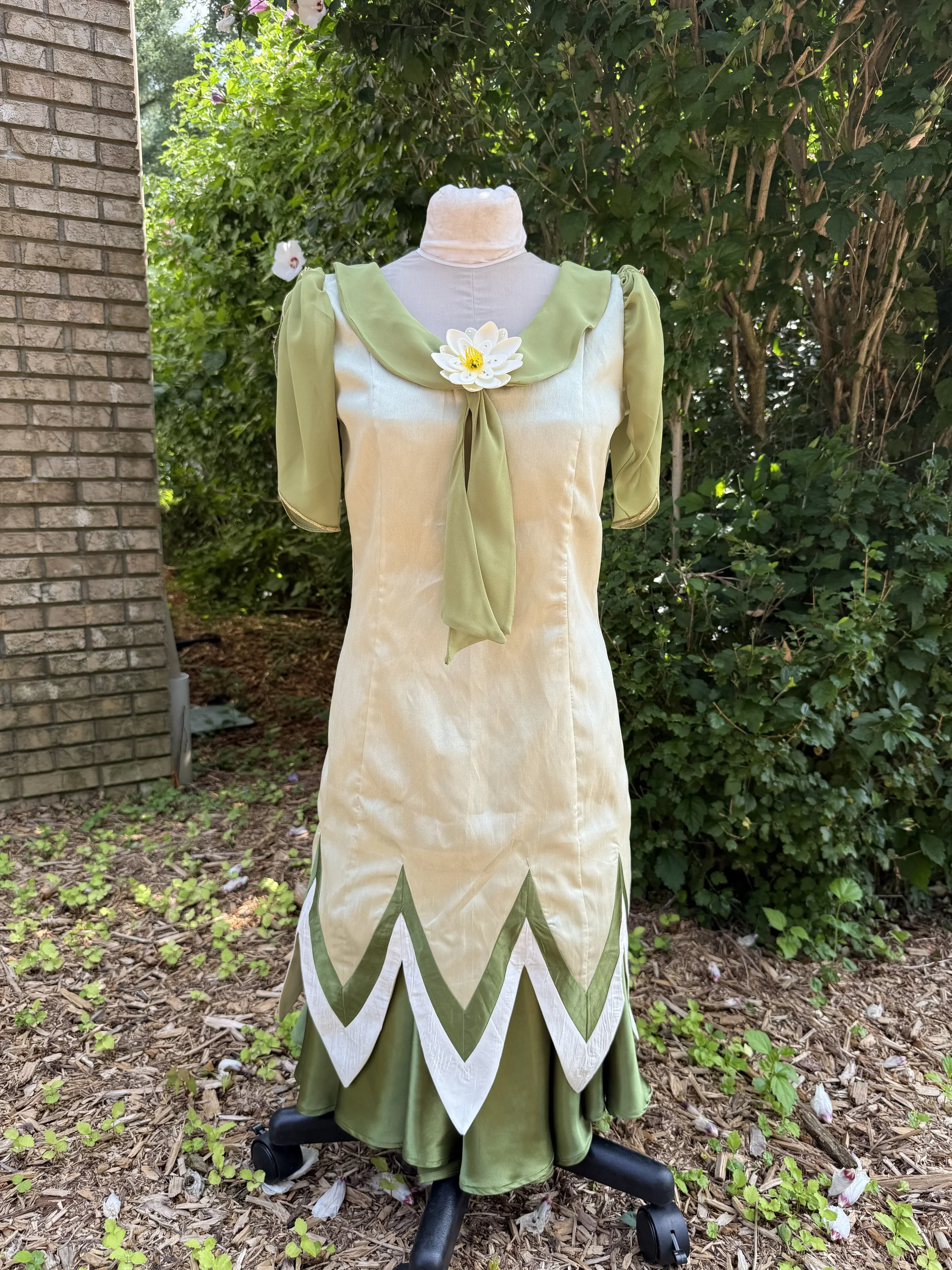 Bayou Princess Day Dress - Made from self drafted pattern & thrifted materials