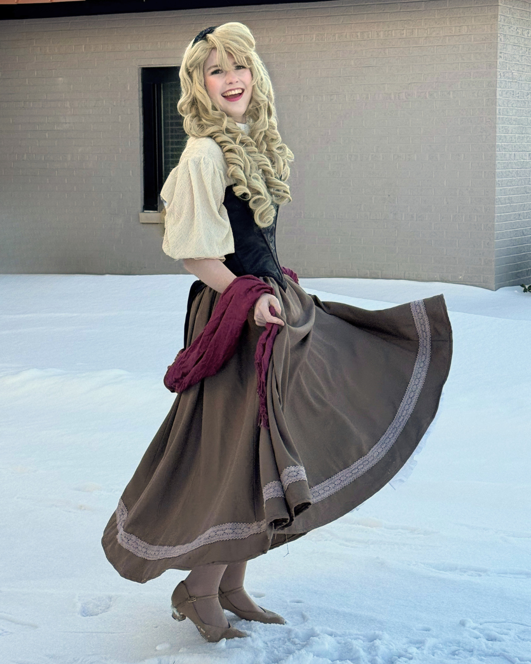 Sleeping Beauty - reworked thrifted items 