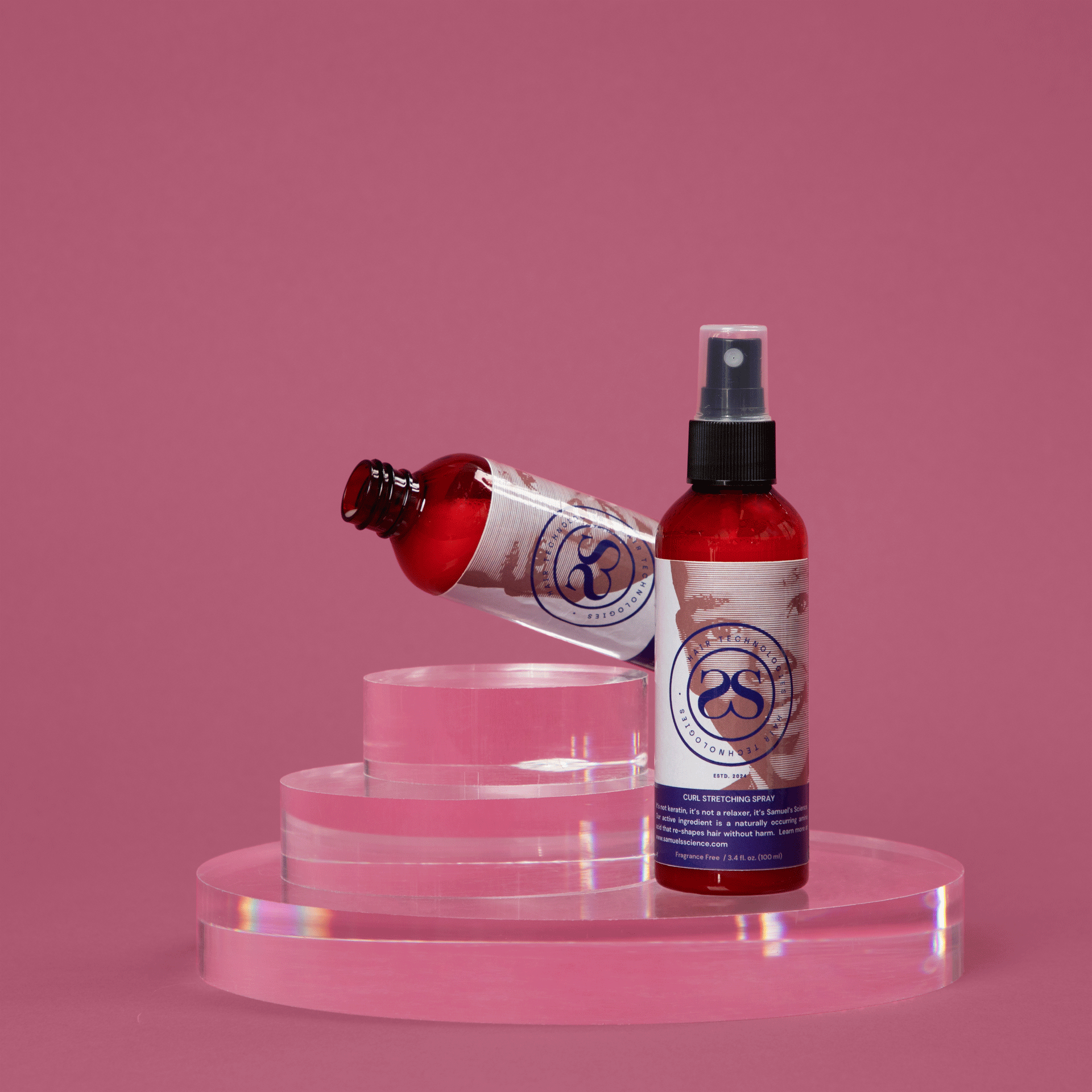 pouring relaxer alternative from a jar