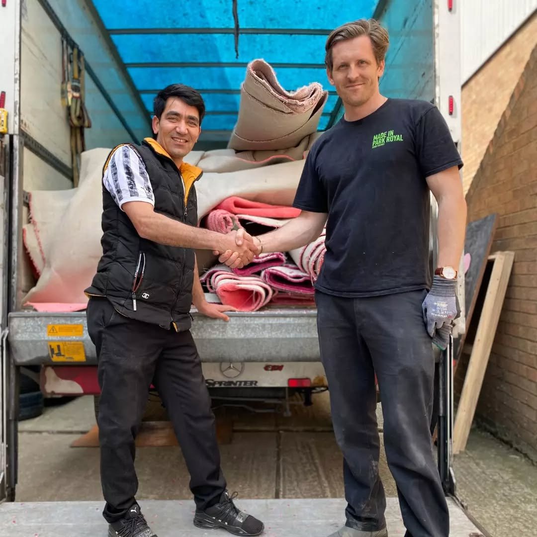 Carpet Donated! ♻️

It felt like giving coals to Newcastle but the rest of our rugs have been donated to to a Persian-owned upcycling centre near Reading.

Habib has just opened his own 2nd-hand shop called &quot;OTOP: Our Task, Our Planet&quot;. He 