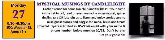 Alameda Haunts: Mystical Musings by Candlelight