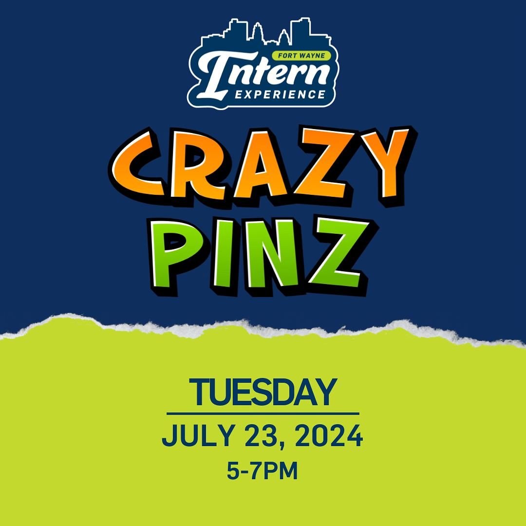 Interns, don&rsquo;t miss out! Our final event for the Intern Experience by Greater Fort Wayne Inc. is happening on July 23, at 5PM at Crazy Pinz, 1414 Northland Blvd, Fort Wayne. 🎳✨ 

It&rsquo;s not too late to join, even if you haven&rsquo;t been 