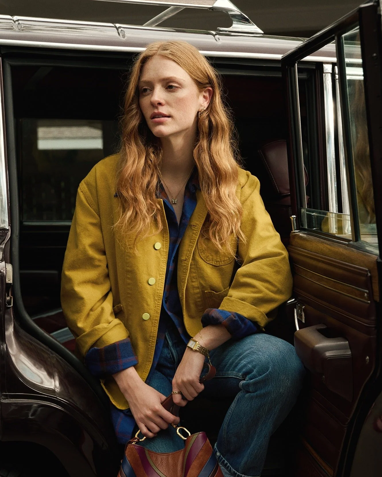 @fossil Fall 2025 Collection featuring @haleyhalter in our rugged &amp; sophisticated 1989 Jeep Grand Wagoneer. Shot incredibly by @nikkuman . What a stunning shoot showcasing redesigned accessories, the Harlow watch and Willa + Jolie bags.

#pegasus