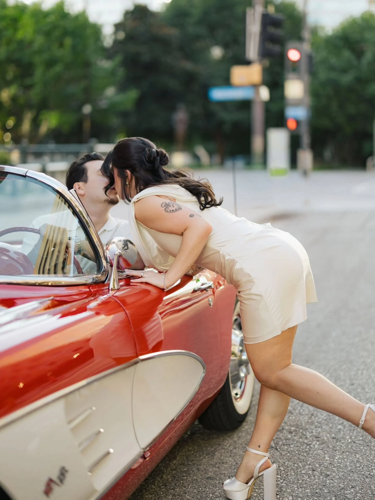 Debut | 1960 Chevrolet Corvette. Our friends @bythejaramillos were kind enough to gift Carlee &amp; RJ a shoot with our newest addition to the fleet, the red '60 vette. What a shoot it was! Congratulations C &amp; RJ!

Available for photos at the lin