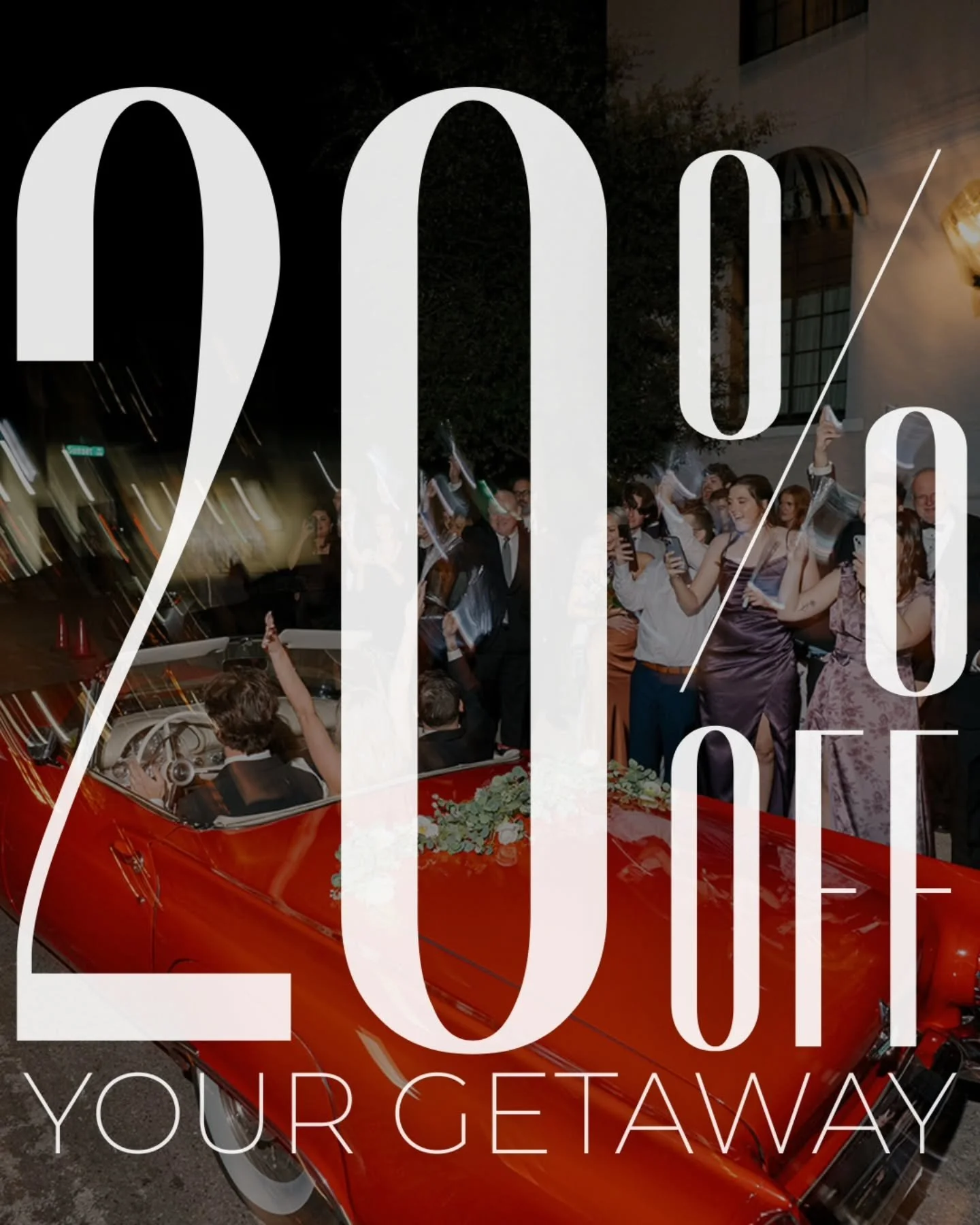 YEAR END SALE | 20% off your wedding getaway when you book thru the end of the year! Use code VROOM20 or mention this ad when you submit an inquiry at our contact page, or DM!

Let Pegasus Collection provide the grand exit you've always dreamed of fo