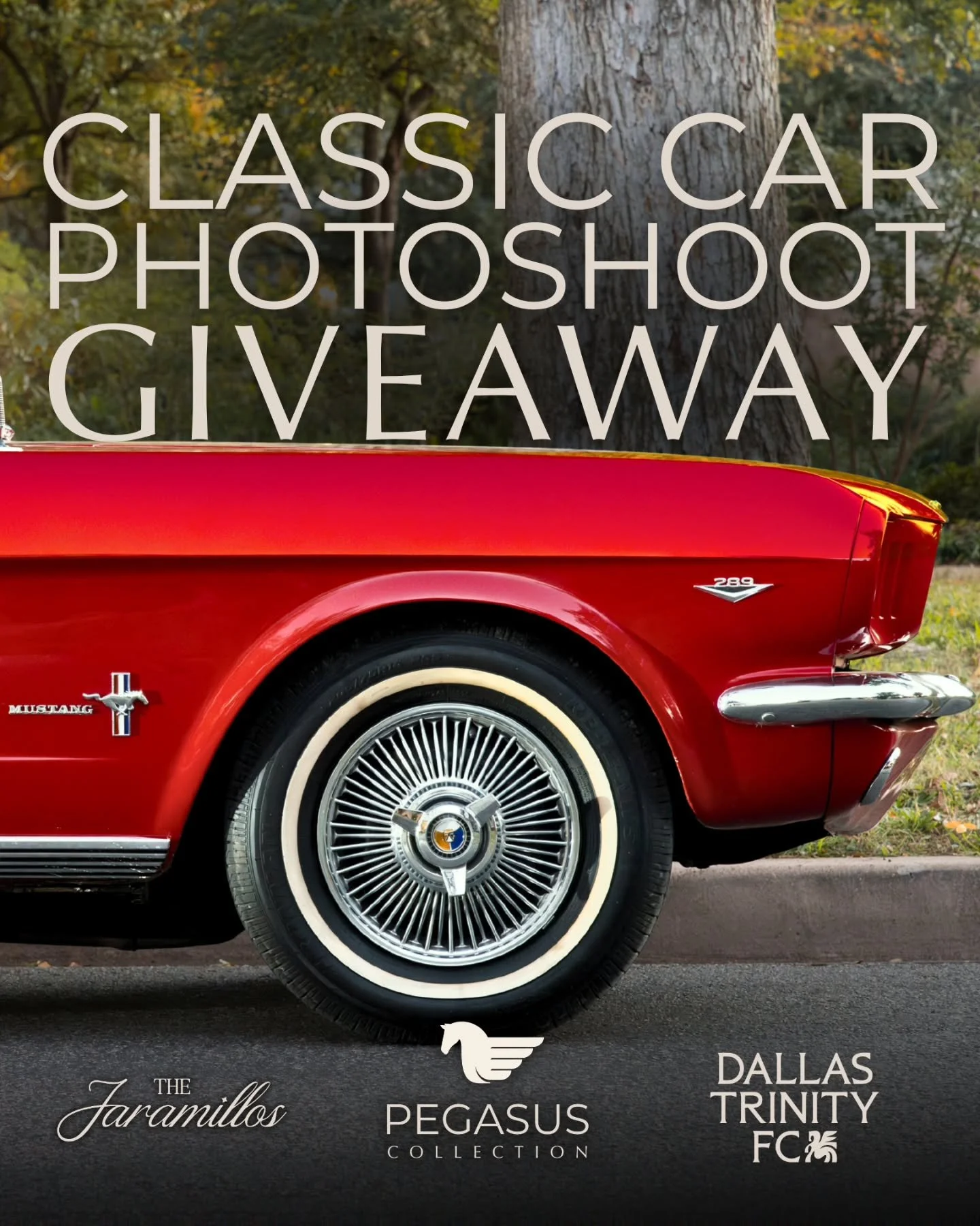 The I-45 Texas SHOWDOWN | 2/29 | Dallas Trinity FC ⚽️ 
Step into the spotlight and WIN a full classic car photoshoot experience with Pegasus Collection &mdash; known for unforgettable wedding getaways, photoshoots and more! 🚗 Photography captured by
