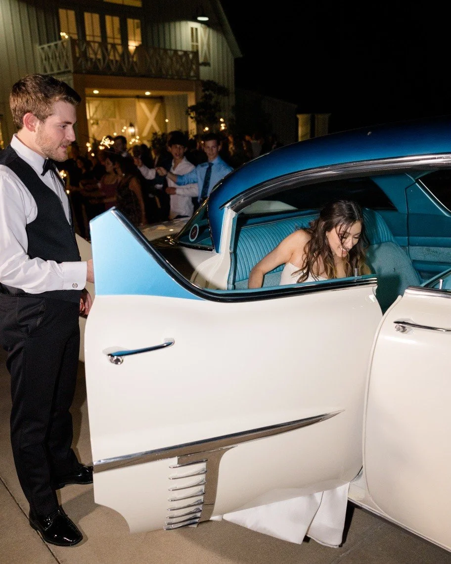 Congrats Katie &amp; Blake! You guys put our Cadillac to shame! Thanks @courtneybosworthphotography for capturing the moment!

Vehicle: 1957 Cadillac Sedan de Ville 

#pegasuscollection