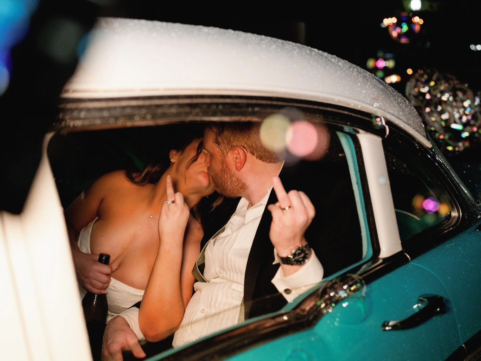 Hope we made your night just that much better, Cat &amp; Brad! Congratulations!

Photos by: @catieannphoto 
Vehicle: 1957 Chevrolet Bel Air
#pegasuscollection