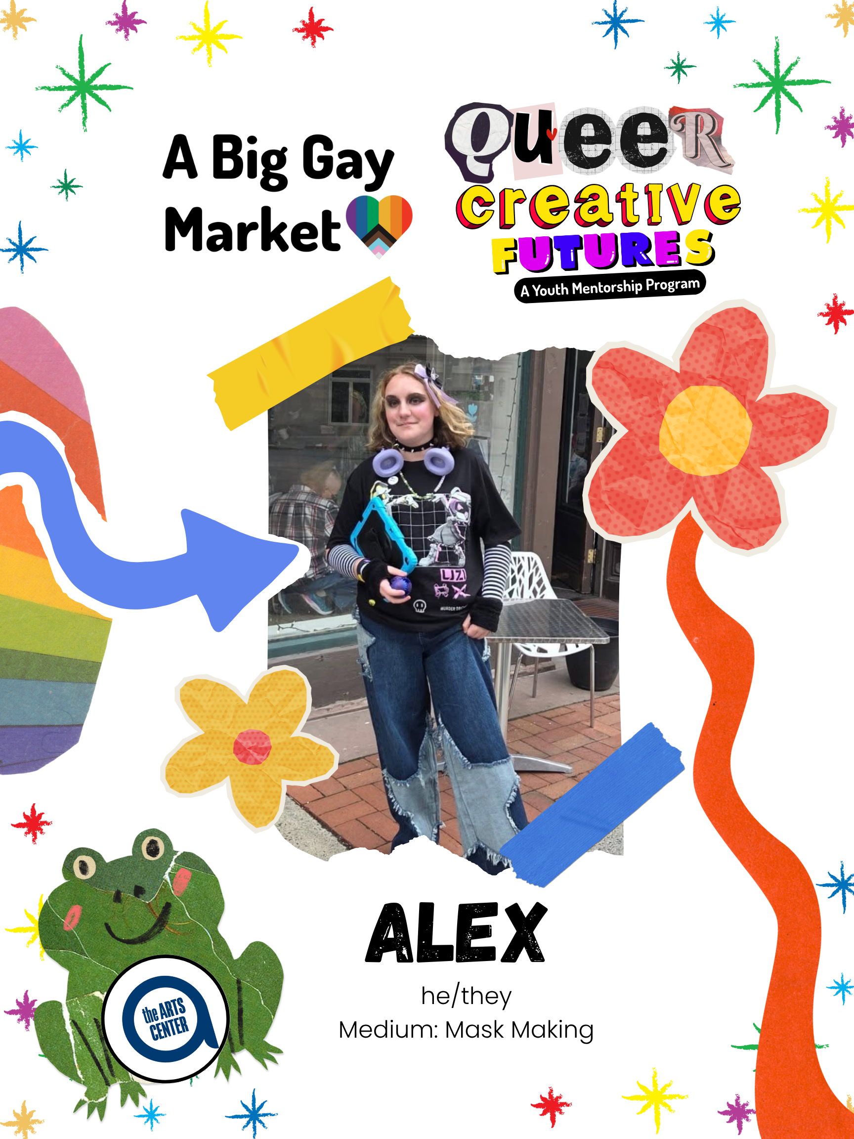 Alex / Pronouns: he/they / Medium: Mask Making