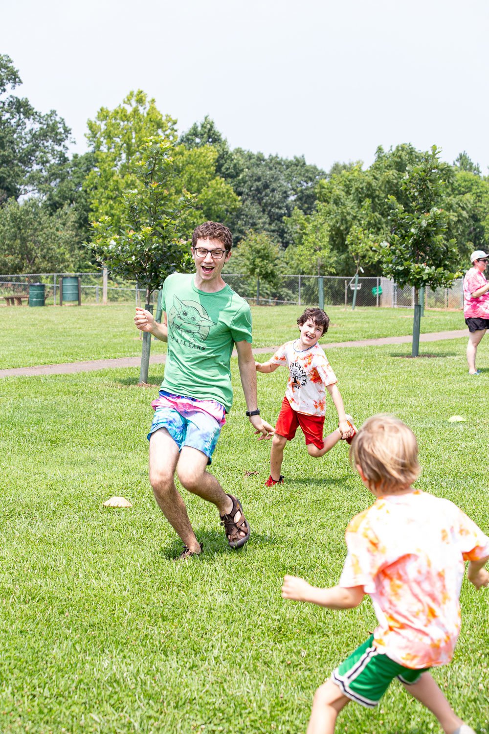 At CBI Camp: Journeys, a summer camp in Charlottesville, Virginia, kids hit a counselor with a water balloon