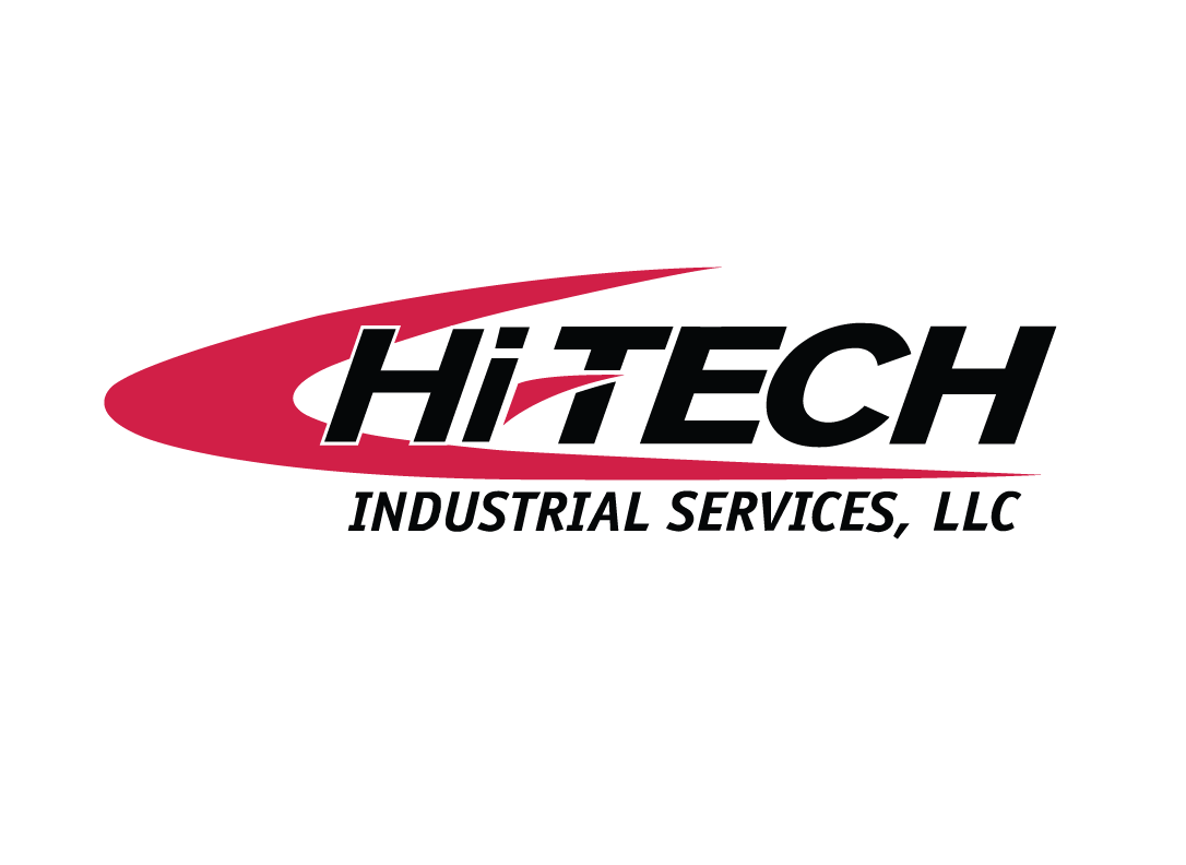 Logo of HiTech Industrial Services, LLC with red swoosh graphic.