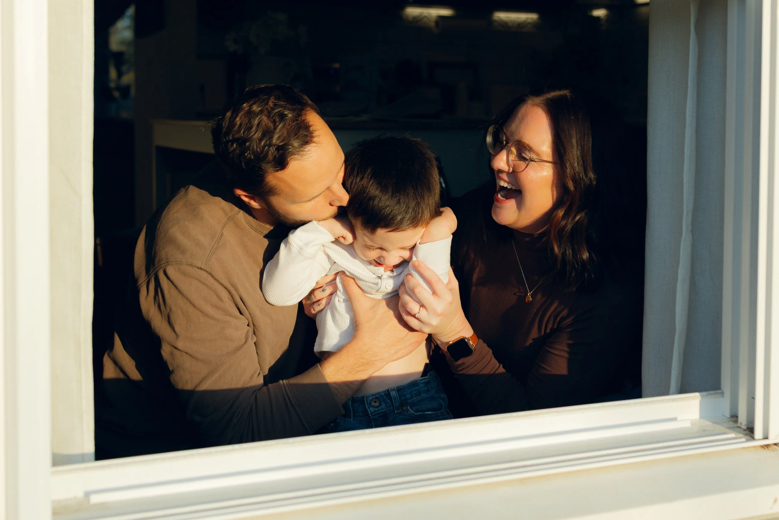 A Golden Hour Family Session, Shot by Cincinnati Digital and Film Wedding Photographer-Audrey Neal Photography