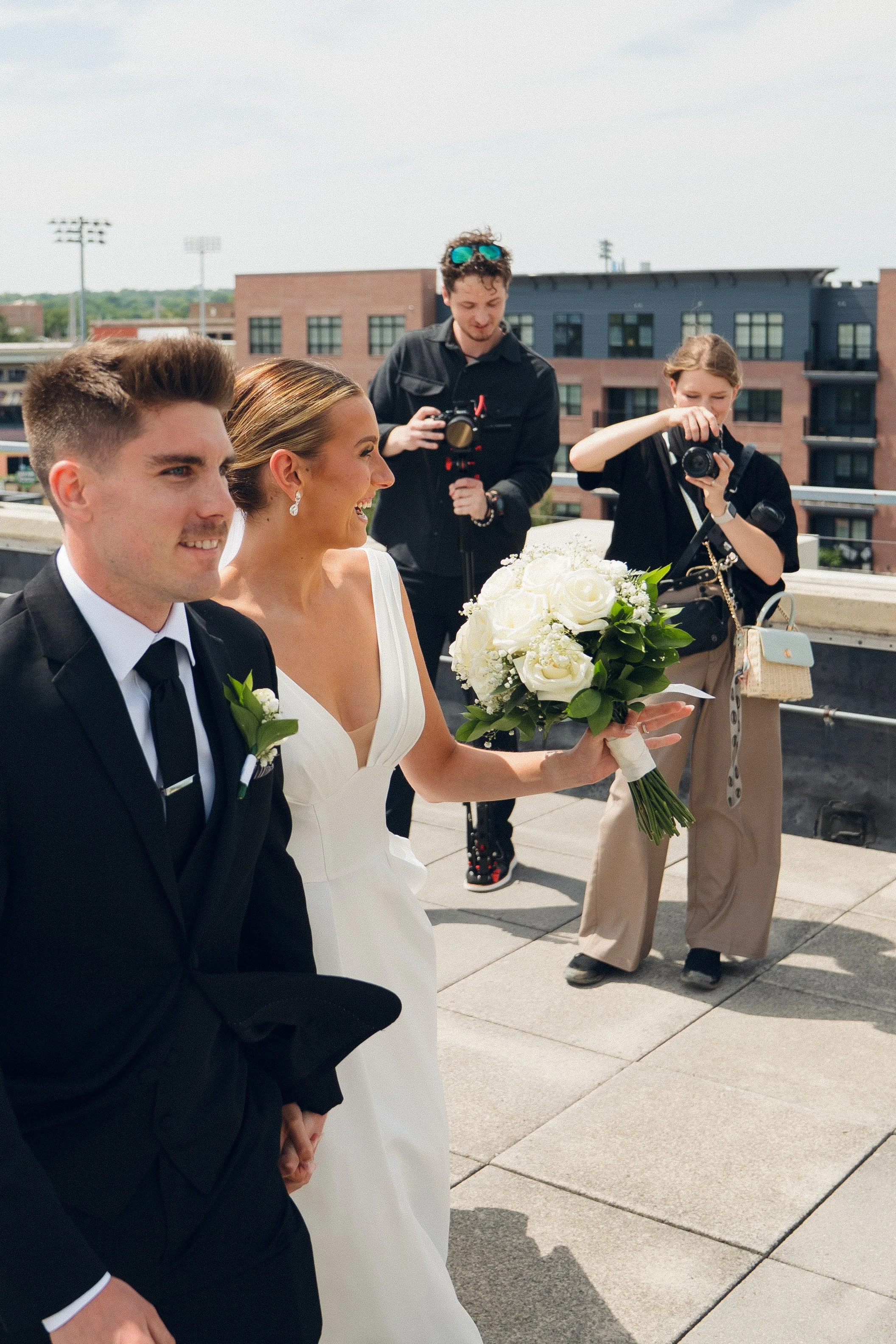 Behind the Scenes:  Cincinnati Digital and Film Wedding Photographer-Audrey Neal Photography