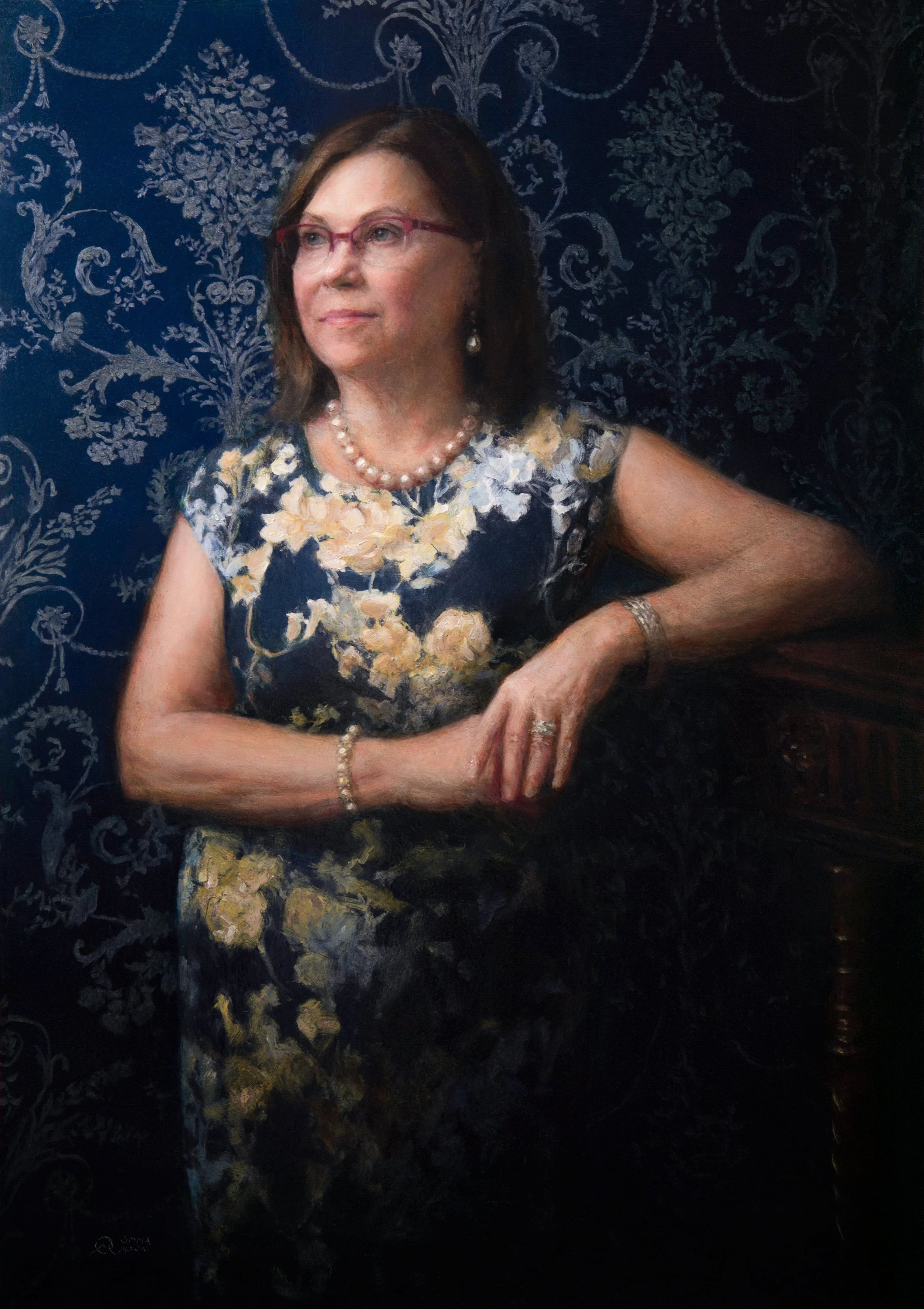        
Mrs Diana Cristea
      
  🔴 50x70 cm, oil on panel, 2025