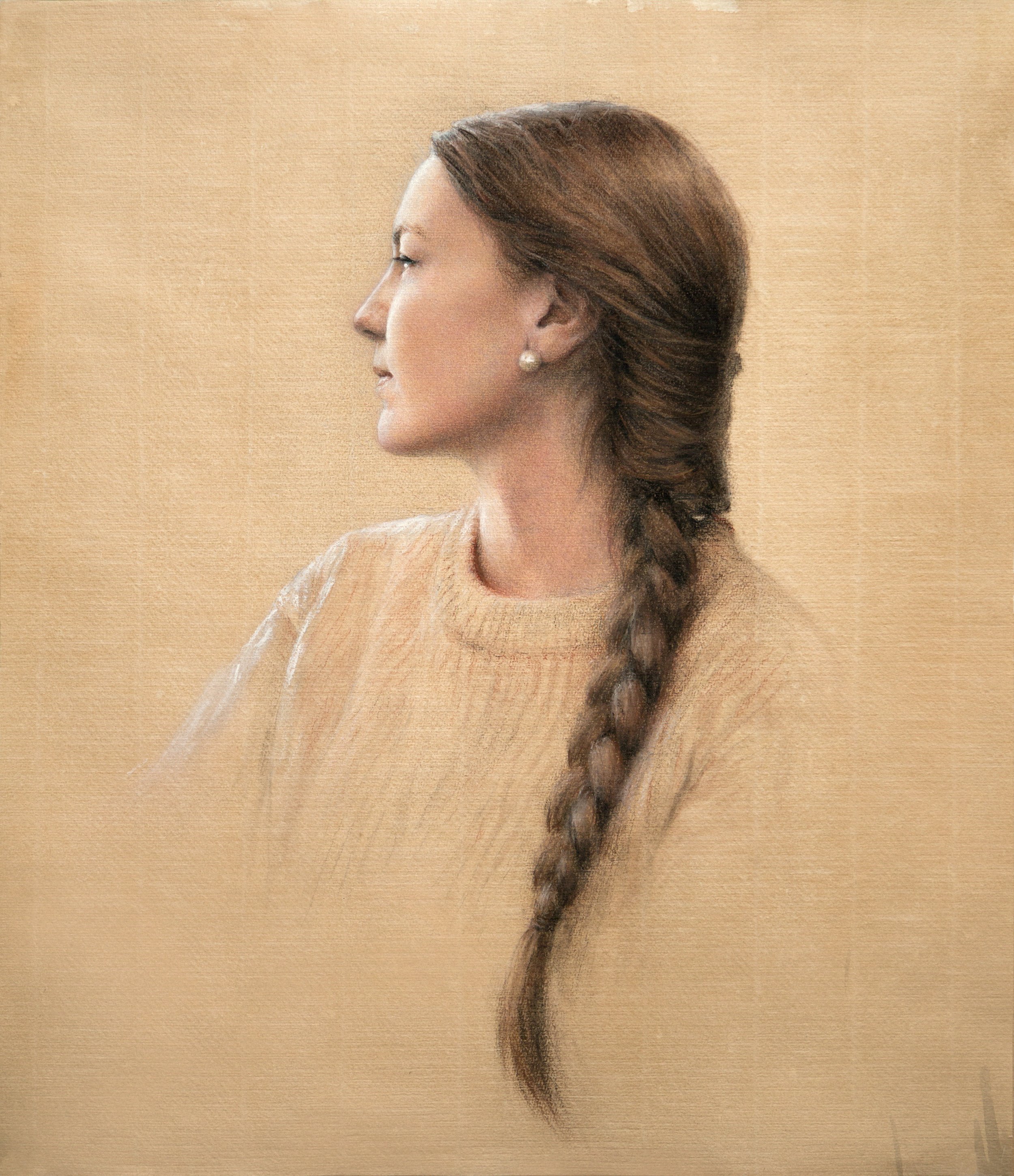 Omma Moon - Self-Portrait in Trois Crayons (Three chalks, 2026) F - Copy.jpg