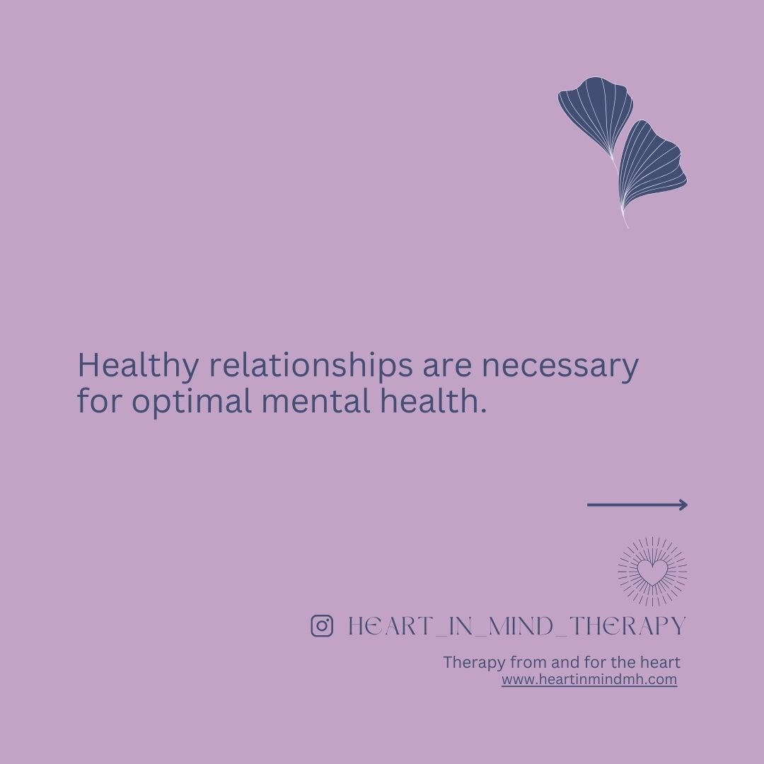 In several of my posts/writings, I've shared that healthy relationships are critical to our mental health/healing/recovery journeys. This is rooted in the fact that it would be impossible to face all of life's challenges, as well as experience the fu