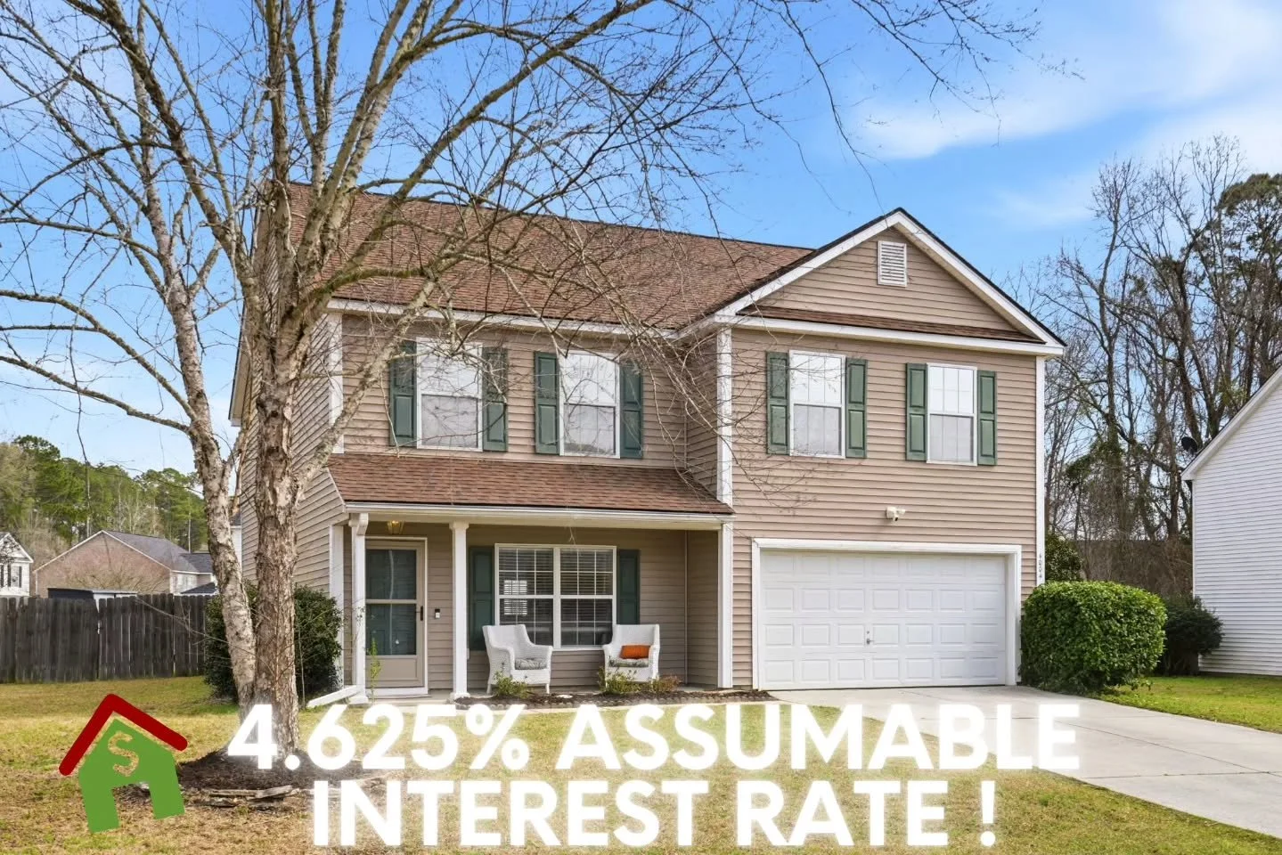 Ever feel like the housing market has gone crazy and there's no way you'll be able to afford a nice home? Here's your chance to turn back the clock- A large family home at $355K and a 4.625% Interest Rate! 4004 Carolina Bay in Moncks Corner is ready 