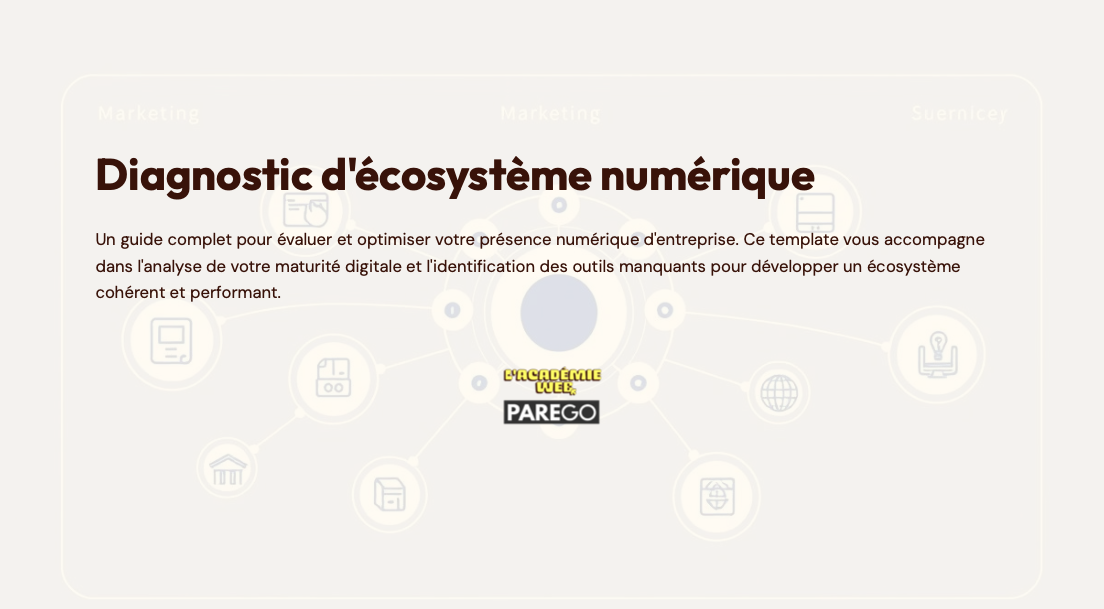 Diagnostic ecosysteme numérique Parego