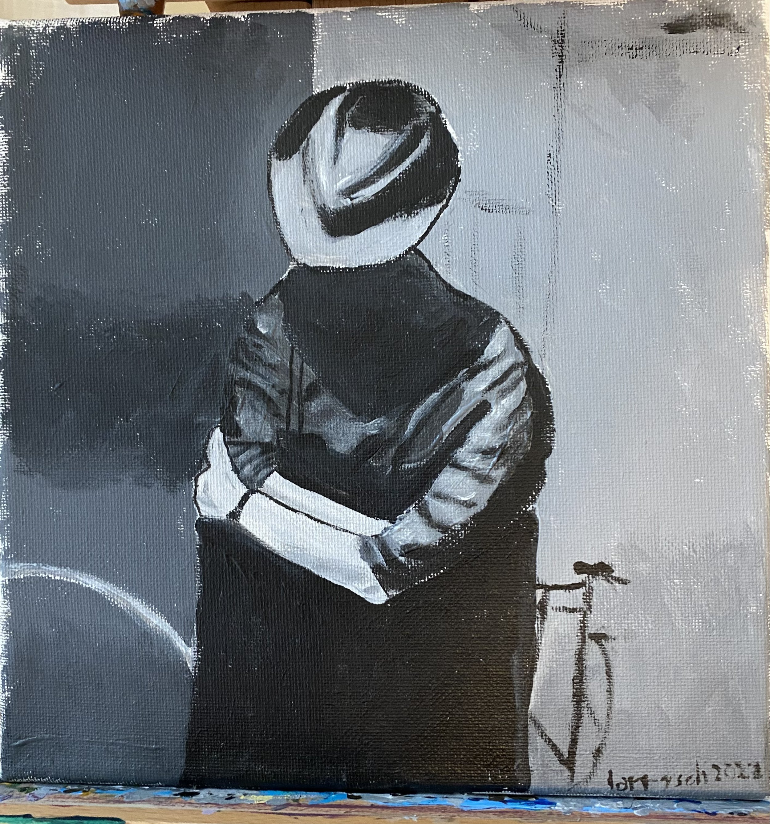 Self-Portrait in Black-and-White