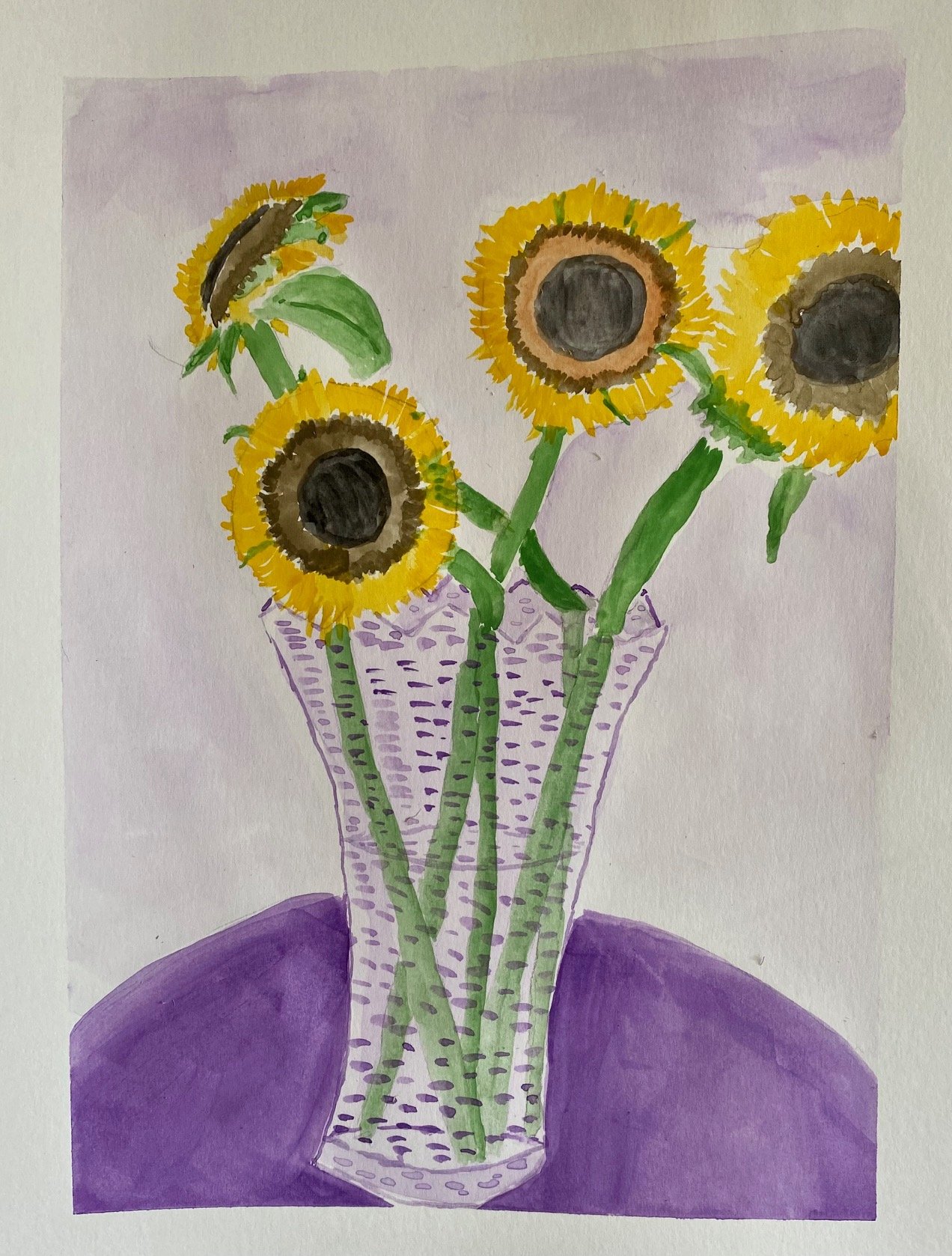 Sunflowers in Vase