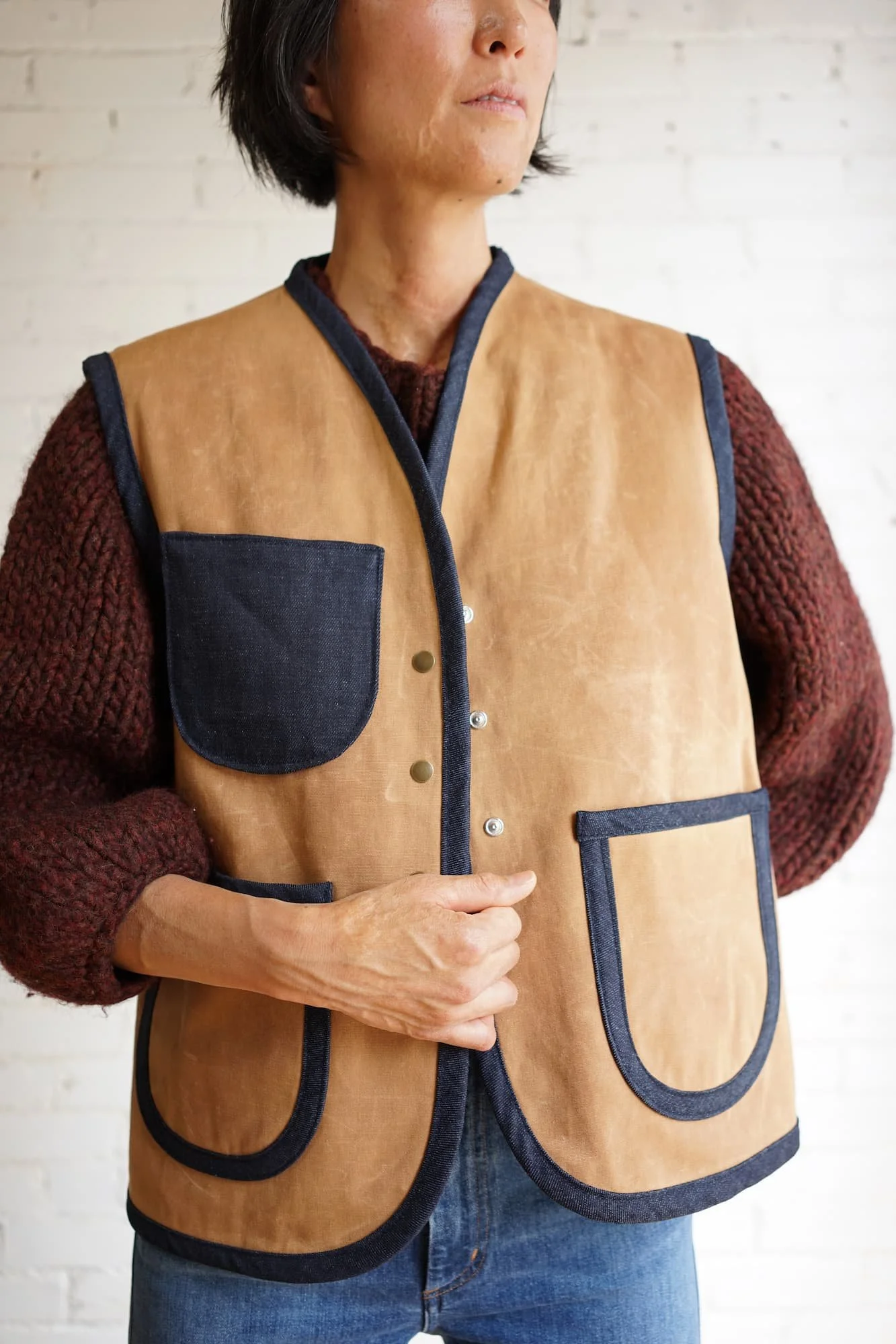 Nomad Utility Vest — Waxed Canvas, One of a Kind