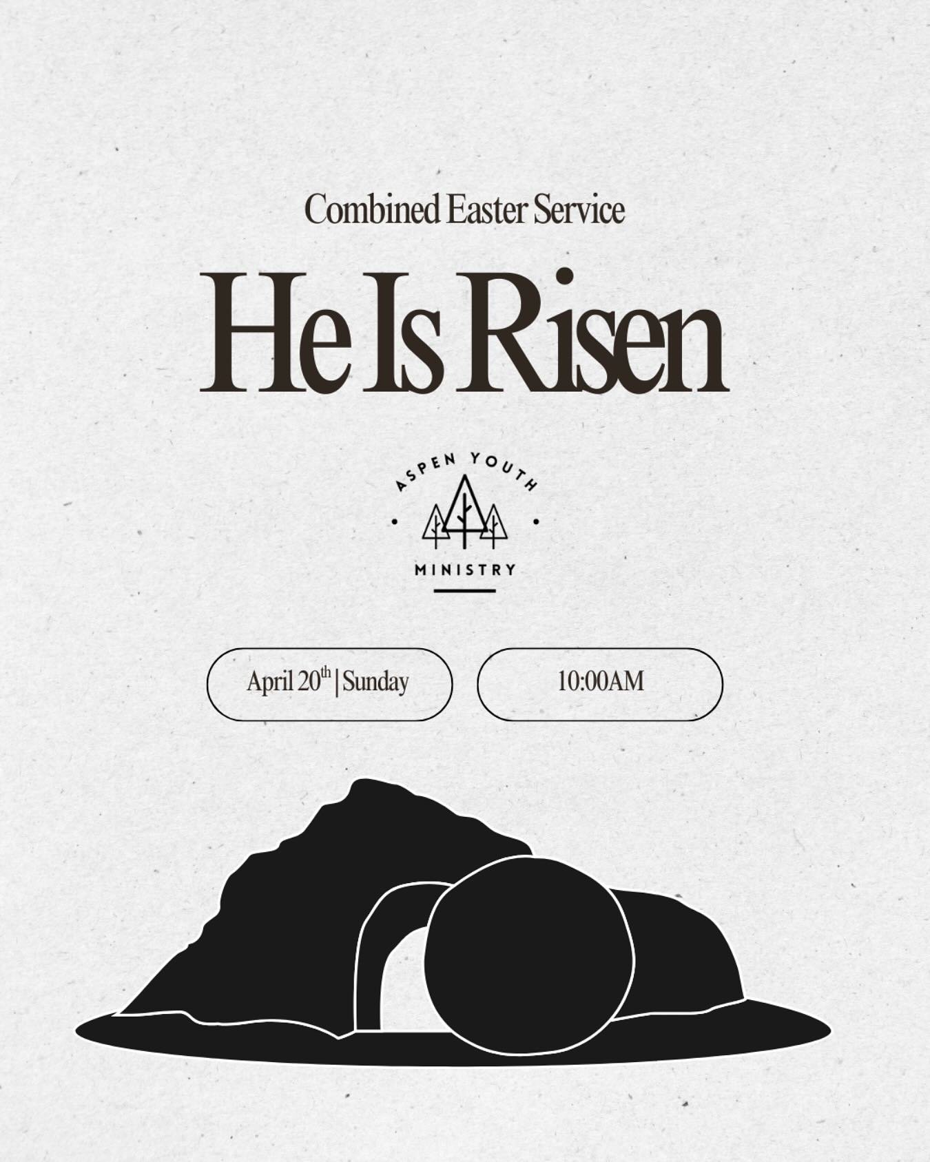 🙌✝️ Jesus is alive!! Come celebrate our risen Lord with us this Sunday during our church’s Combined Easter Service!!
🤗🍽️ Lunch will be served!! See you then!!