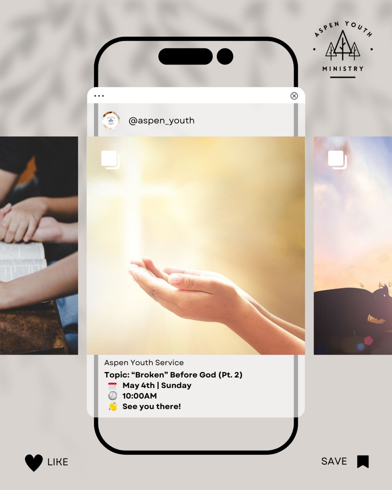 ❣️📣 See you this Sunday for Part 2 of “‘Broken’ before God”youth sermon series!
See you at 10am!! 🙌🤗