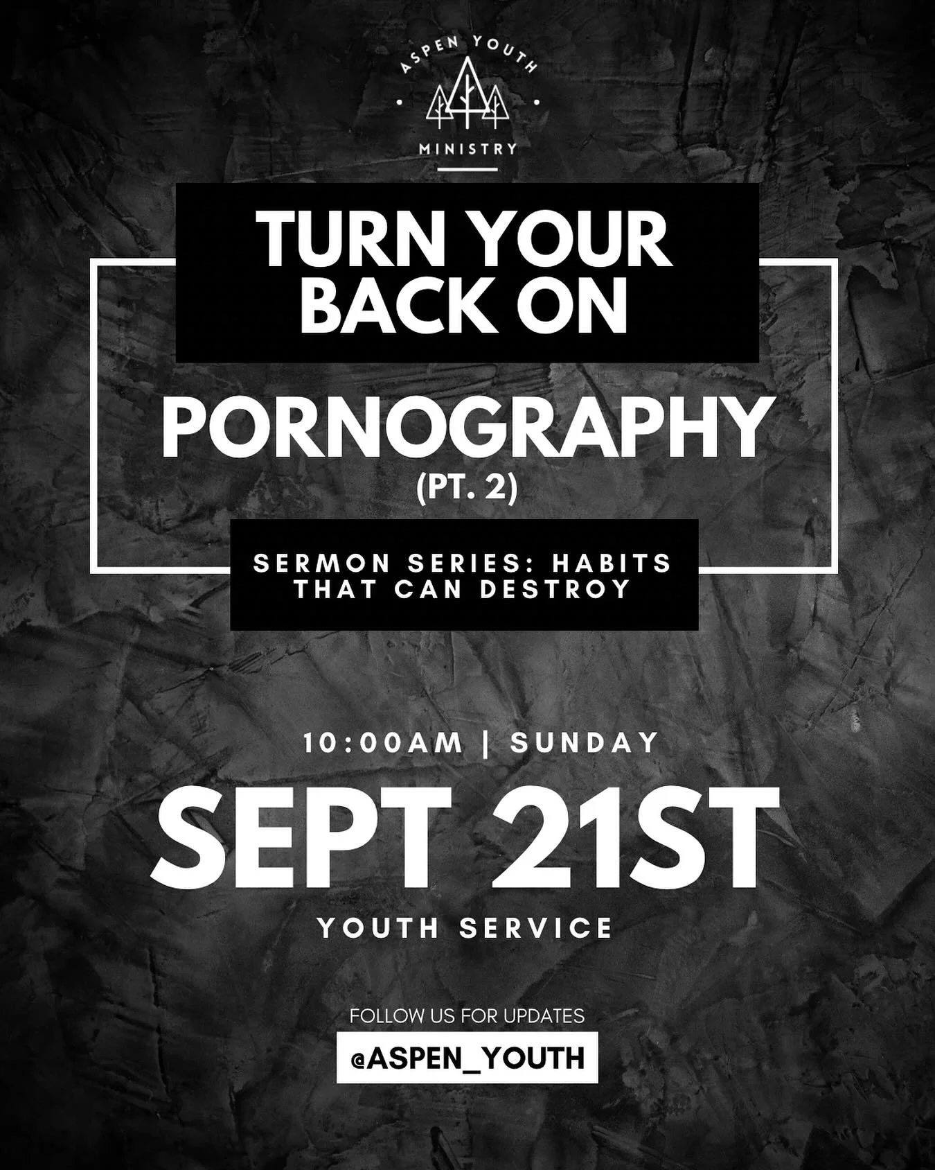 ✝️📱💻 This Sunday we&rsquo;ll resume the youth sermon series with our guest speaker, Pastor Yew Jin, on the same topic from the previous youth service - a topic so awkward for many, and yet so real and relevant!! 

Remember - we are not alone in our