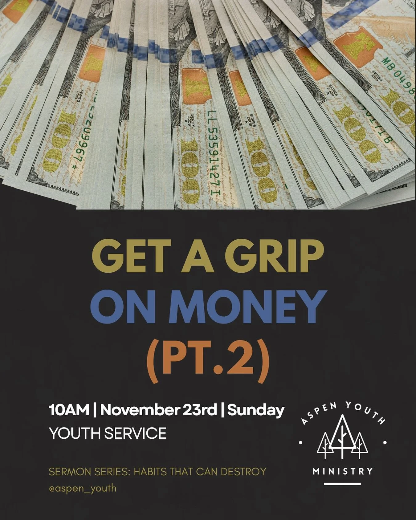 💰💵 See you next Sunday as we continue learning on the topic of the &ldquo;Cha-Chings&rdquo;! See you Sunday at 10AM 🤗🙌