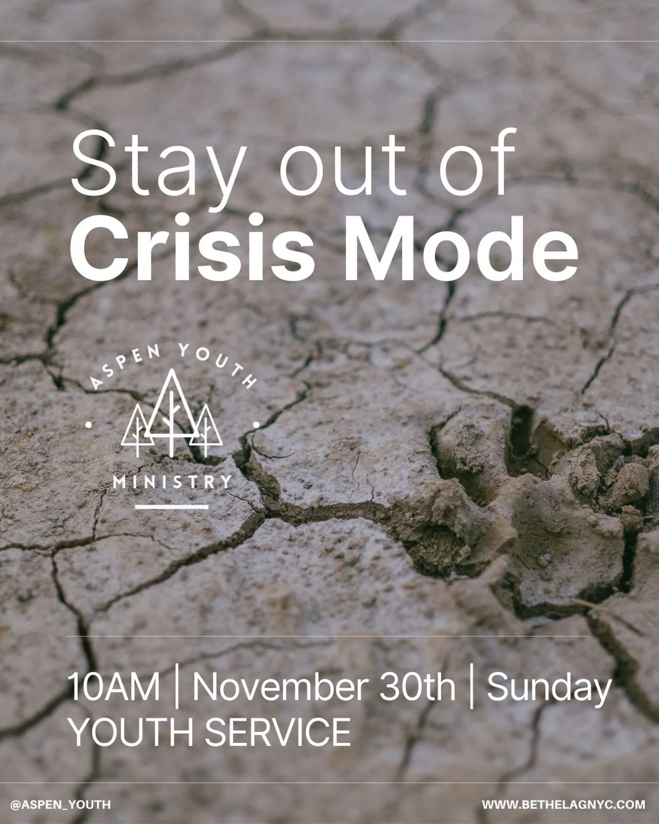 🕊️✝️ This Sunday we&rsquo;ll learn about staying out of crisis! See you Sunday at 10AM!! 🤗