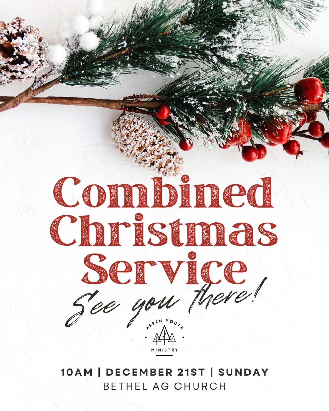 🎄✨✝️🕊️⛪️ Can you believe it?! Christmas is almost here! Invite you family and friends, come join us for the combined Christmas service at 10AM on Dec 21st!! See you then 🫶❣️