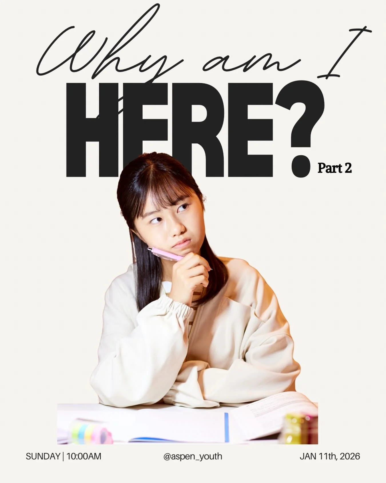 Why are we here? 💛🕊️✝️💭 This Sunday we&rsquo;ll continue to venture on this topic~ see you Sunday at 10AM! Looking forward to hearing from God and being touched by God! Have a blessed week!