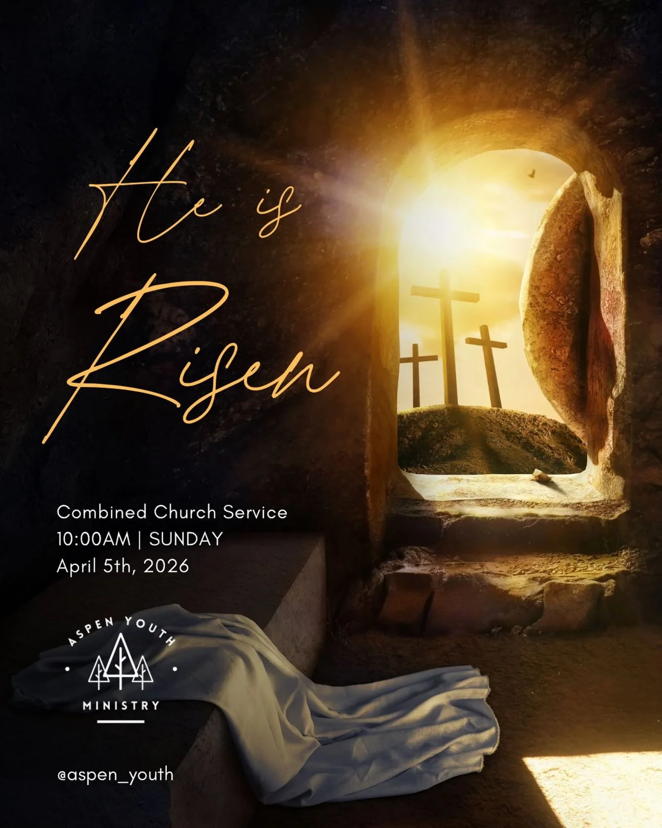 ✝️🪨❤️ Jesus is risen!! See you this Sunday at 10AM for Combined Easter Service!!