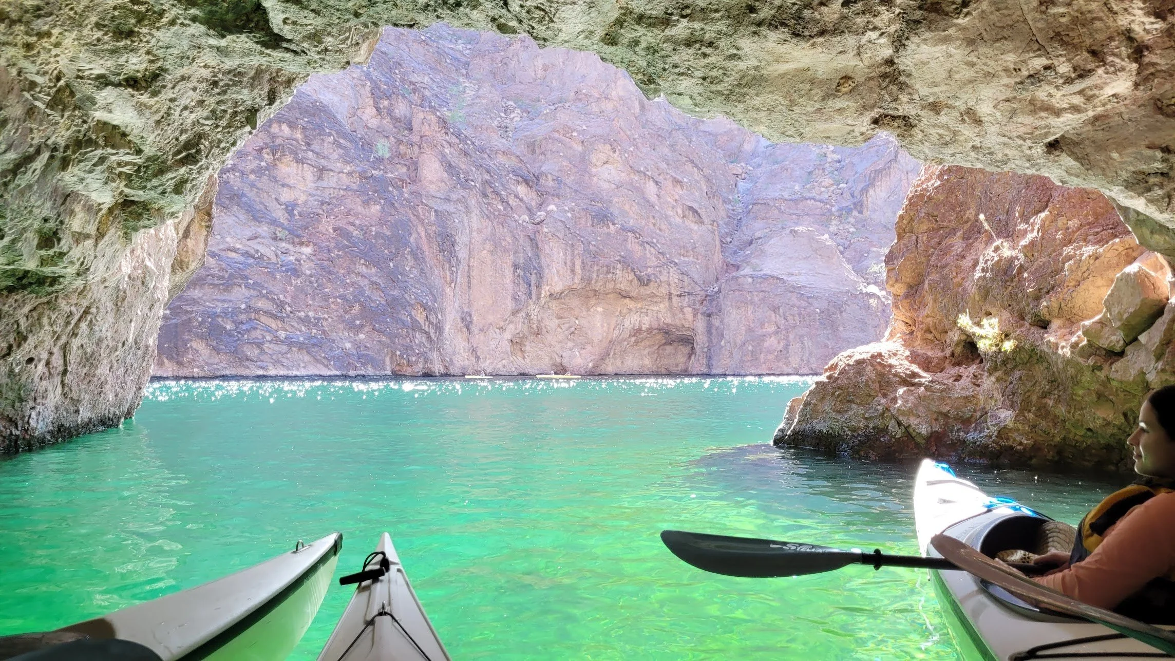 Emerald Cave Kayak Tour by Kayak Lake Mead