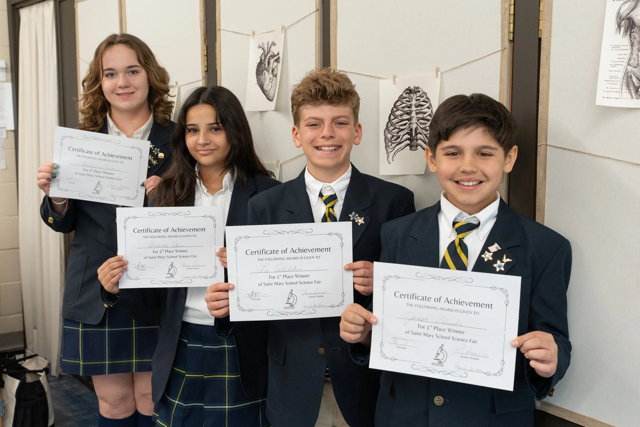 Saint Mary School Middle School Science Fair Highlights the Pursuit of Truth
