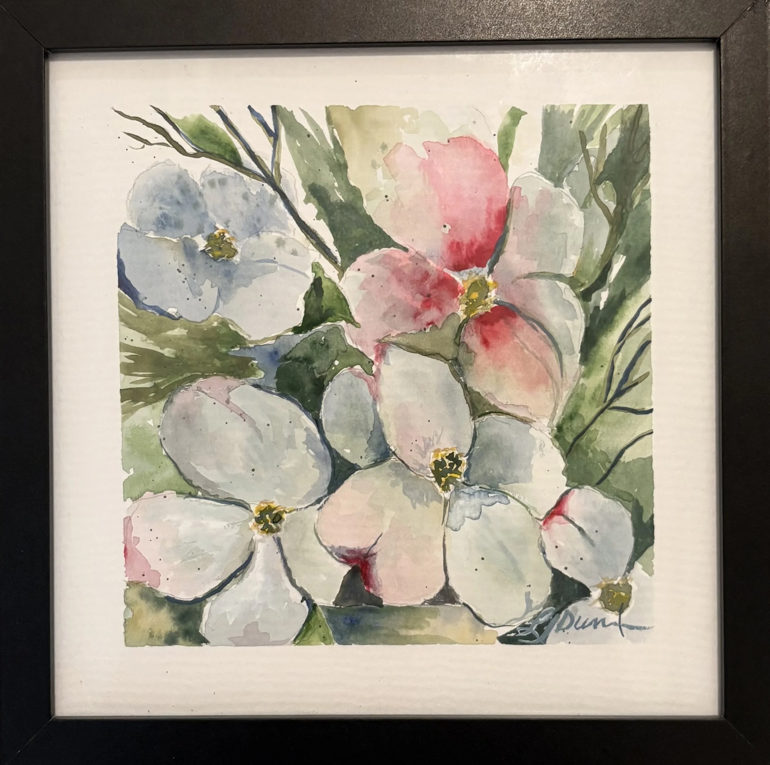Dogwoods in Bloom - Original Watercolor Painting