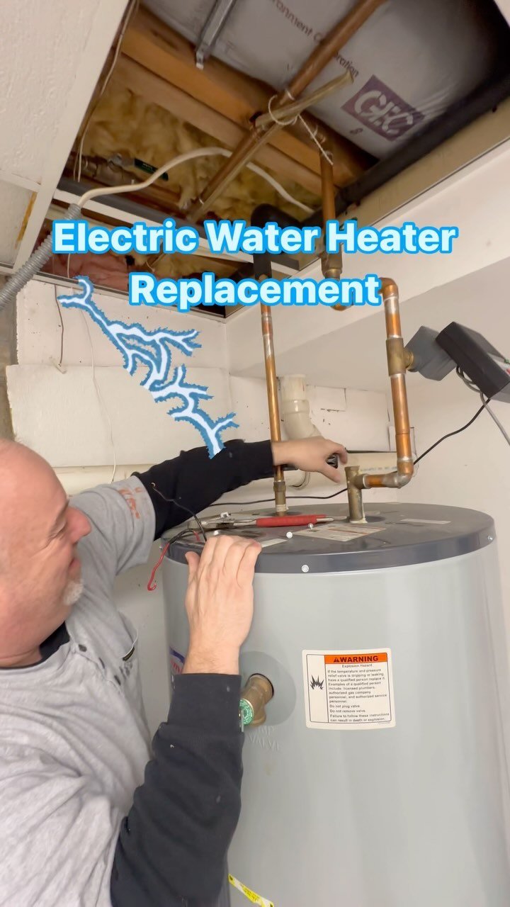 Electric water heater replacement! Huge shoutout to @luongocontracting together we’re going to take over the industry! 💪🏻😎🫡