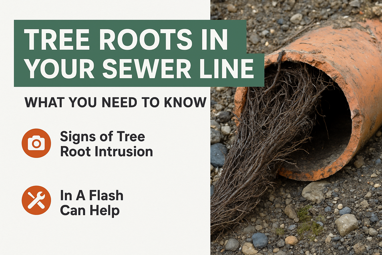 Tree Roots in Your Sewer Line: What You Need to Know (And How to Spot the Signs!)
