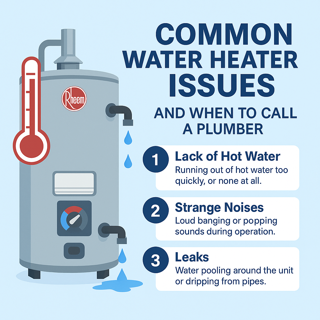 Common Water Heater Issues and When to Call a Plumber