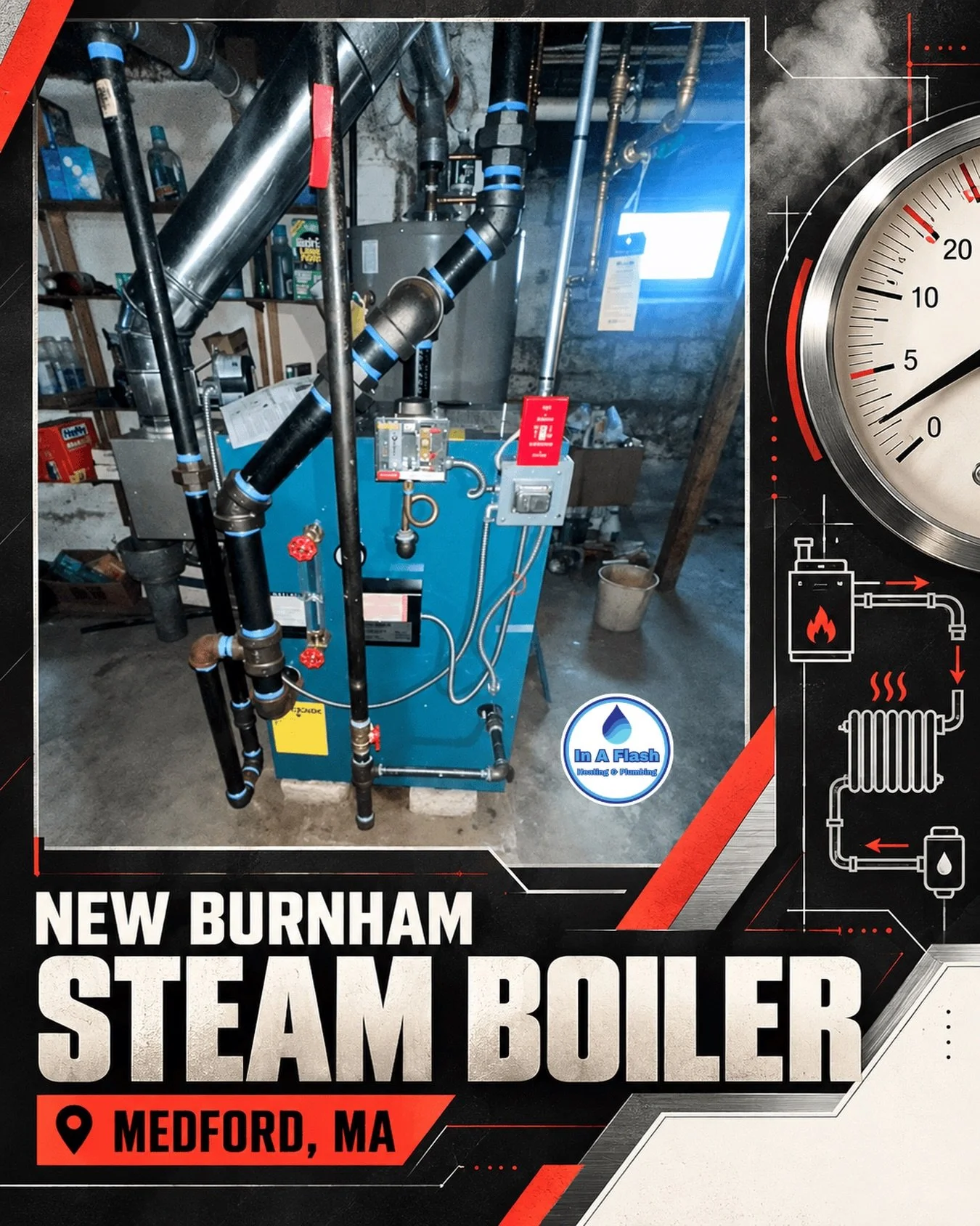 Another Medford home is ready for heating season! 🔥

We installed this new Burnham steam boiler to restore dependable steam heat and keep the home comfortable through another New England winter.

Need a steam boiler replacement, repair, or heating c