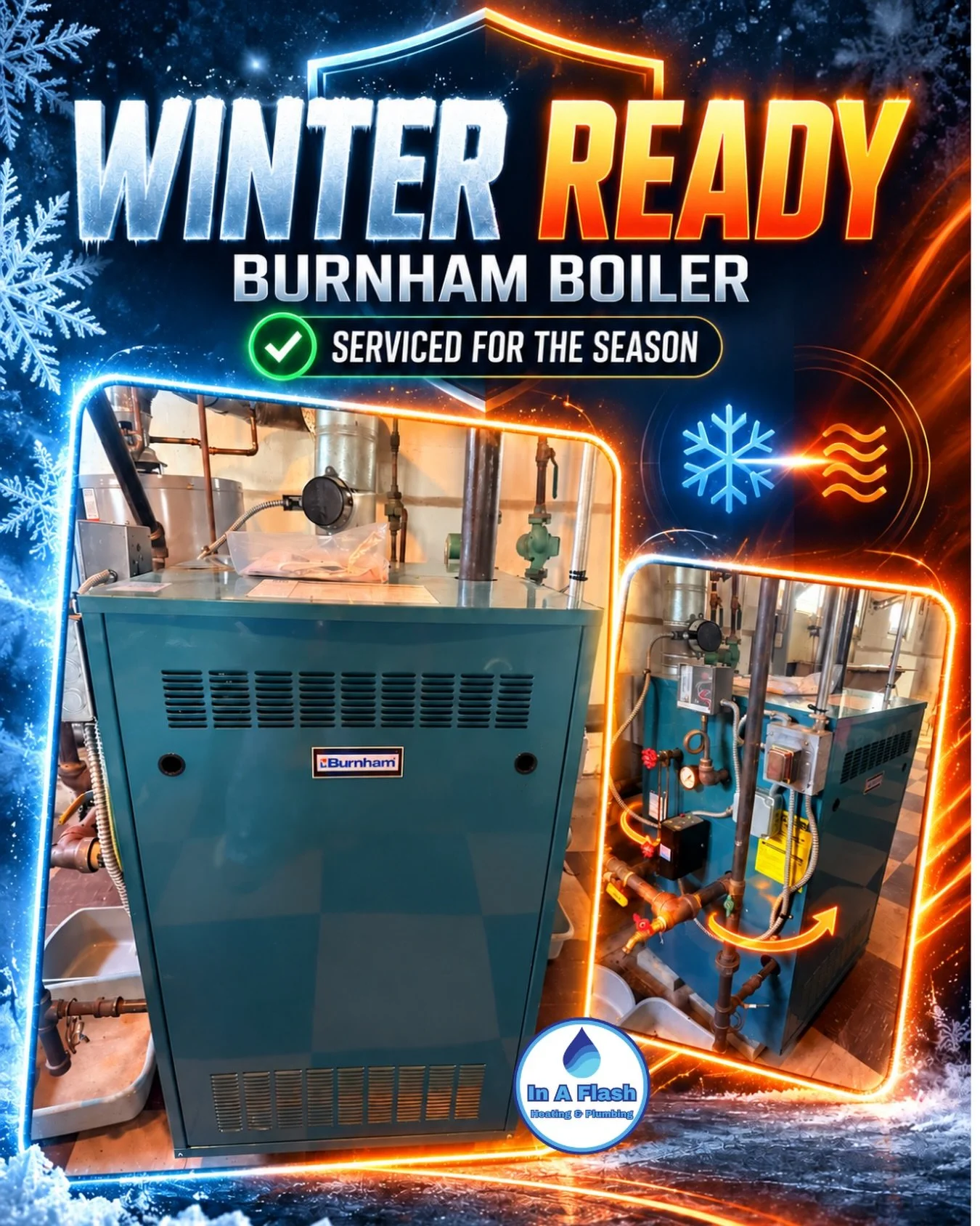 Winter ready. 🔥❄️

We serviced this Burnham steam boiler with a hydronic loop to help get the entire heating system ready for another New England winter. Combination systems like this require experience with both steam heat and hot-water circulation