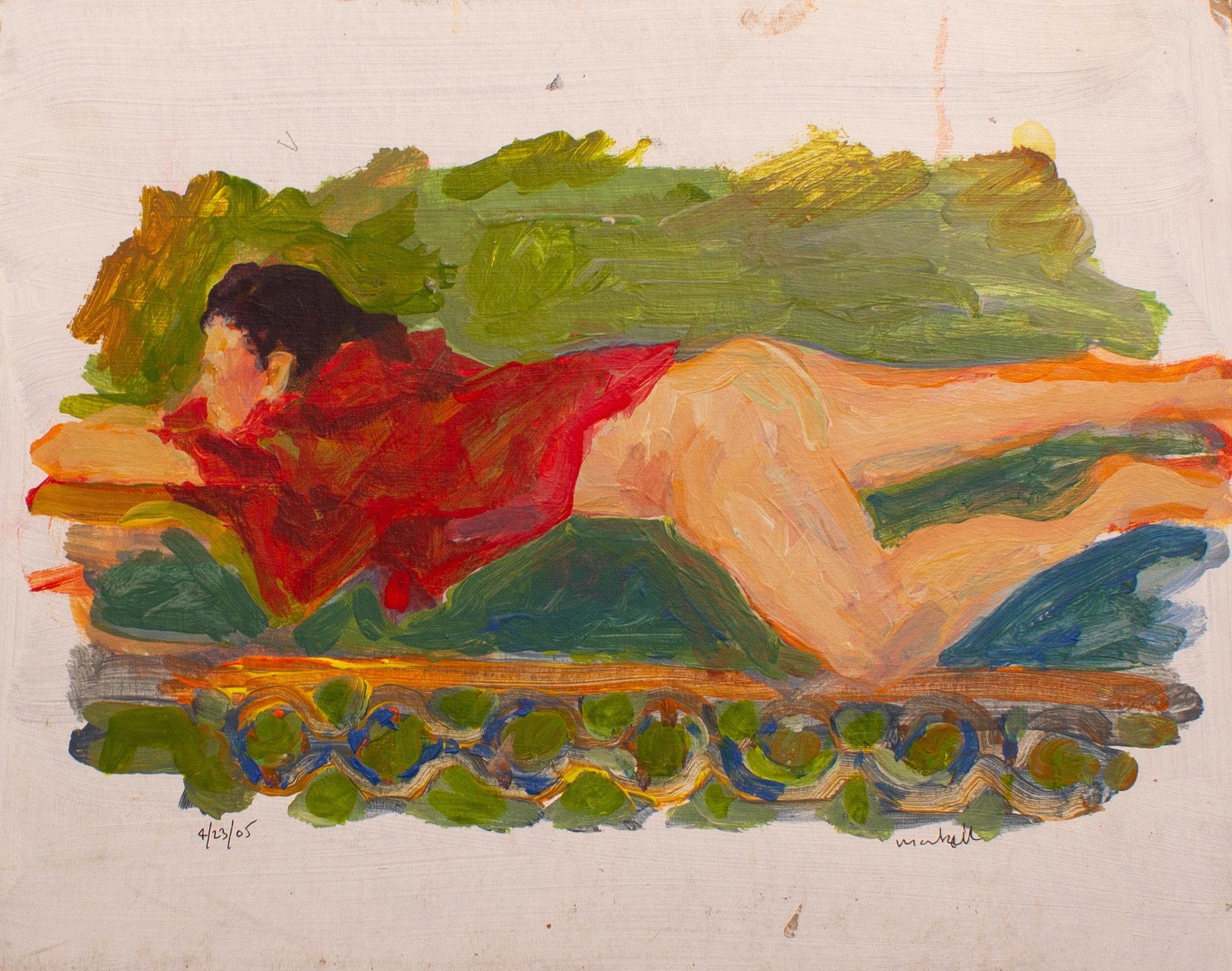 Painting on board