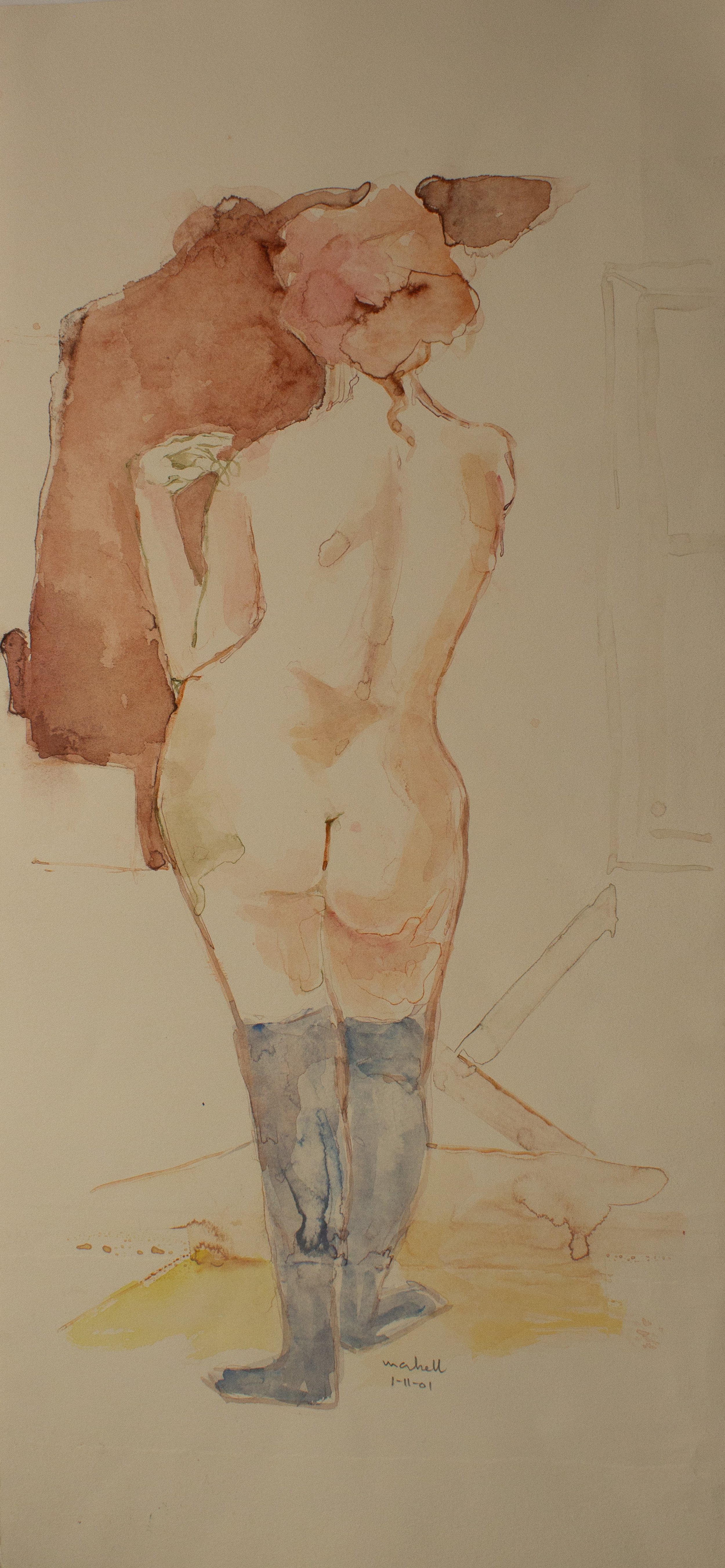 Watercolor transfer